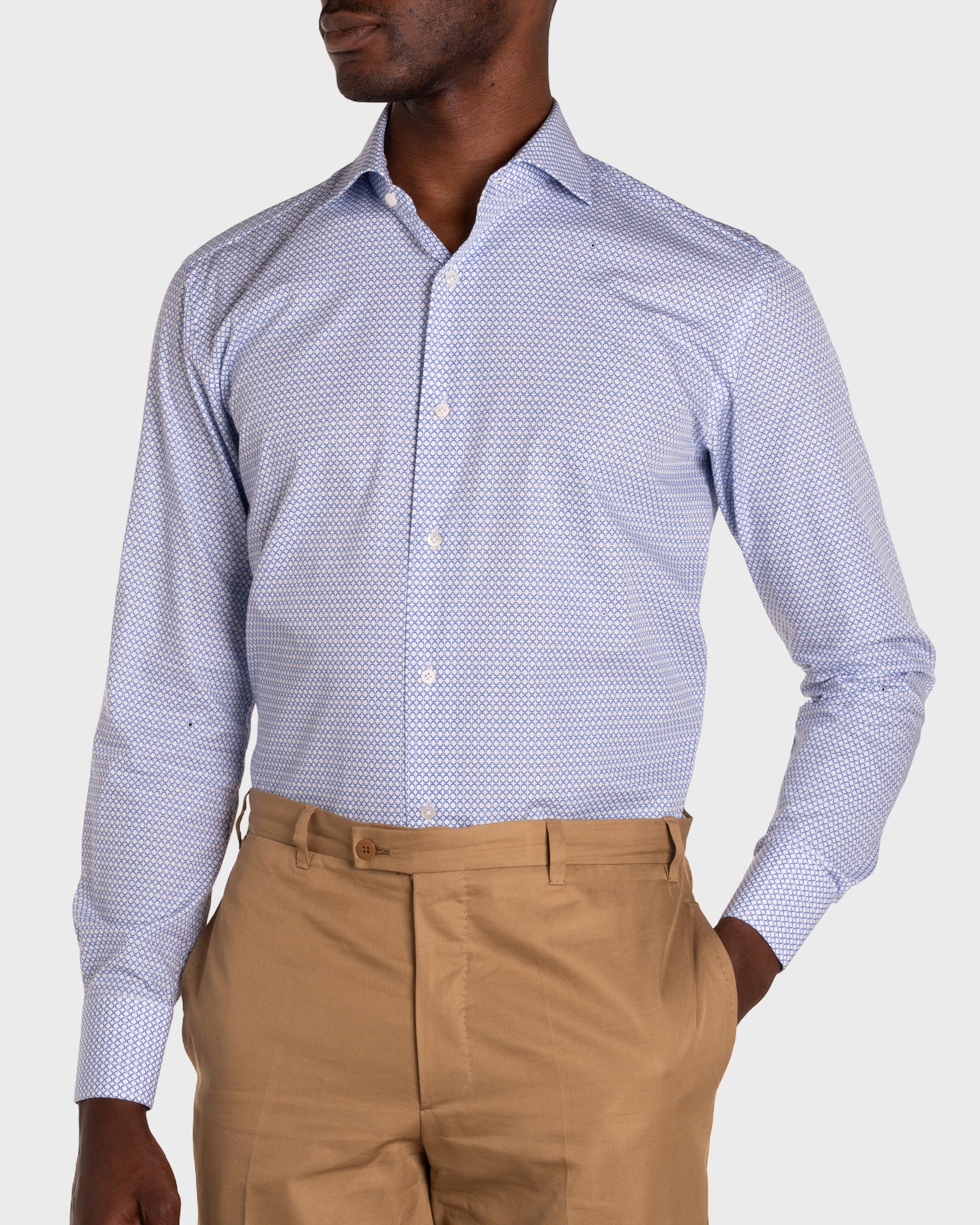 Camicia Stampa Optical Popeline