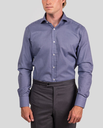 Royal Blue Check Oxford Shirt