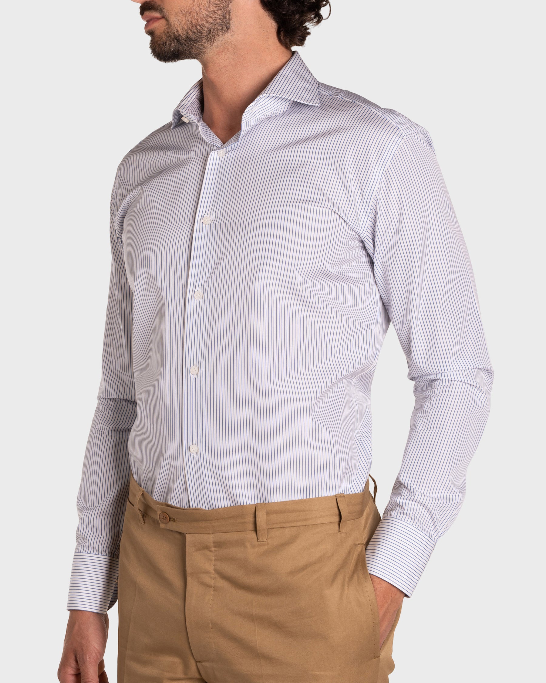 Camicia A Righe Popeline