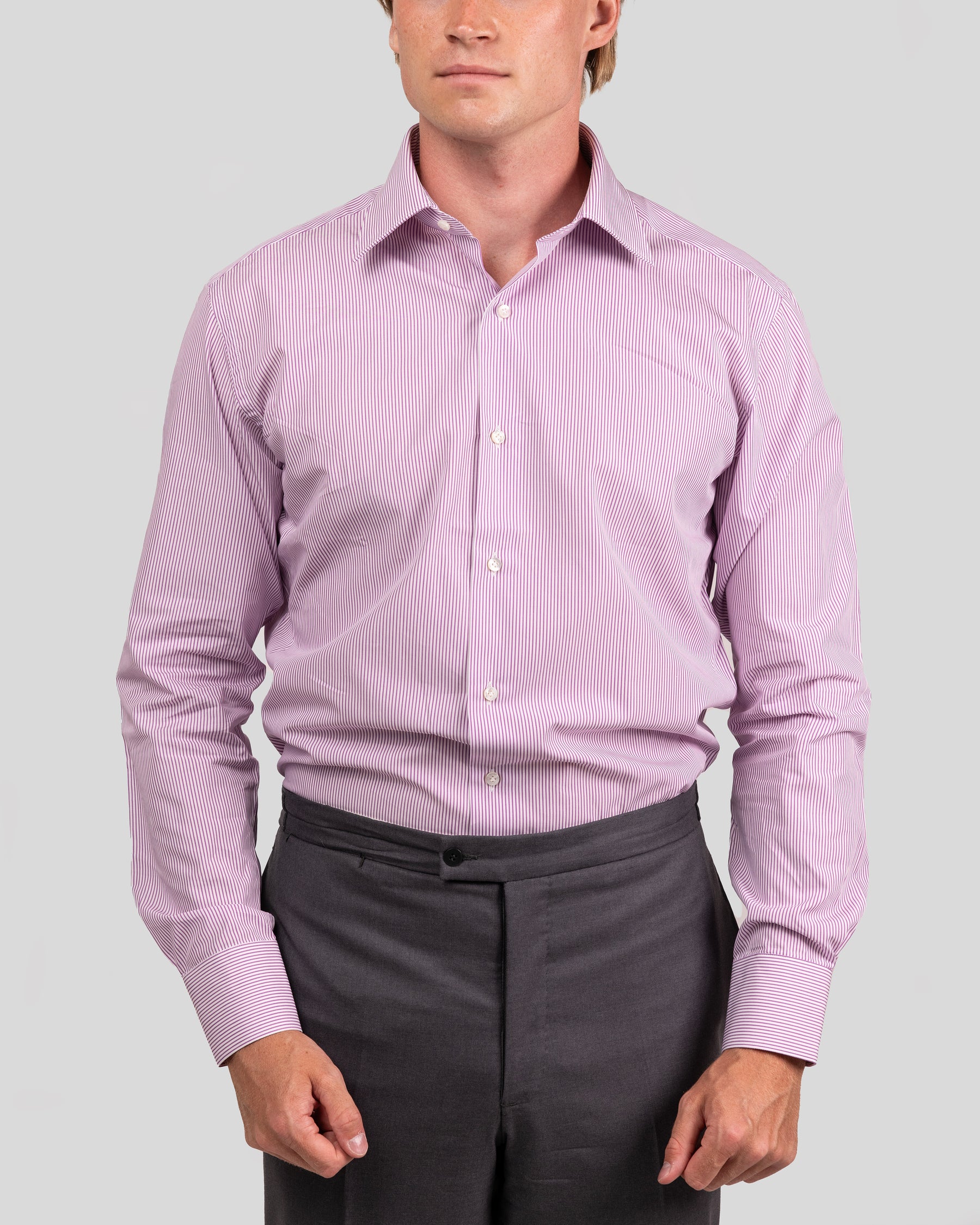 Camicia A Righe Signature Popeline