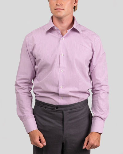 Camicia A Righe Signature Popeline