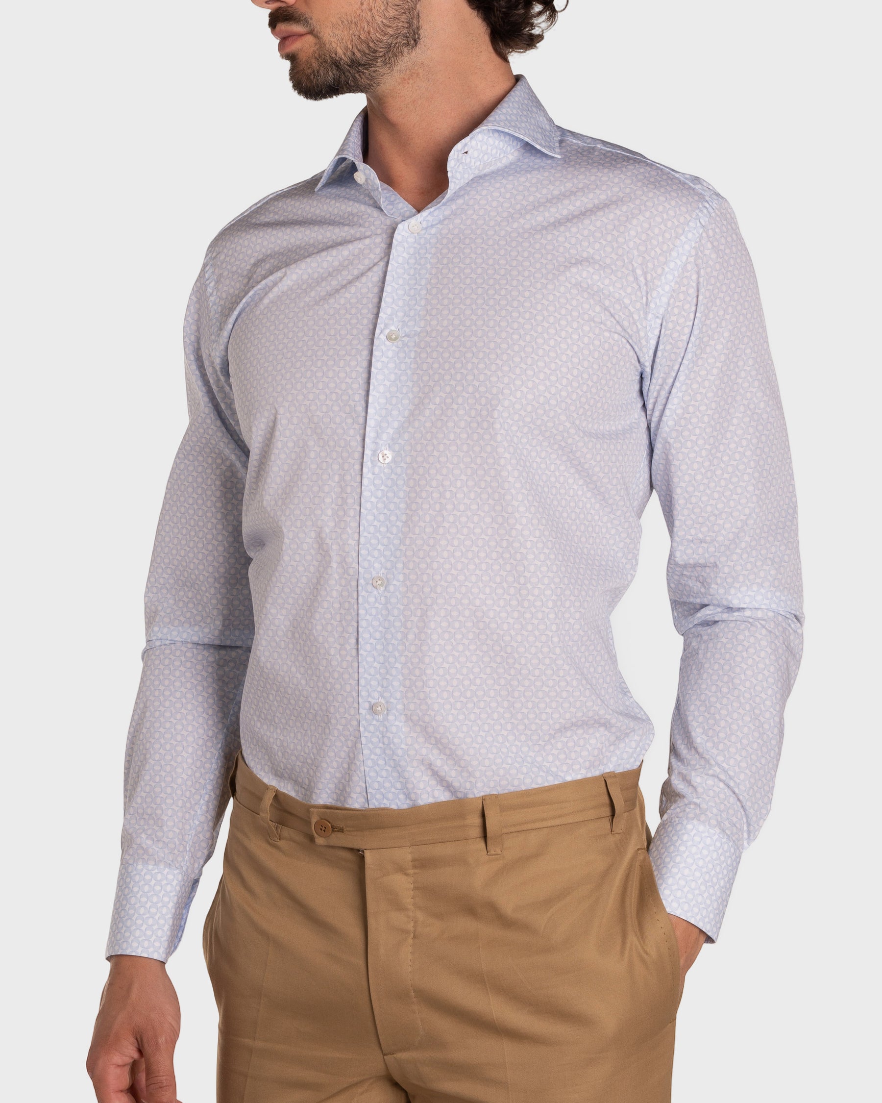 Camicia Stampa Optical Popeline