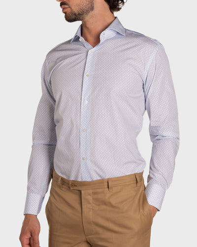 Optical Print Poplin Shirt