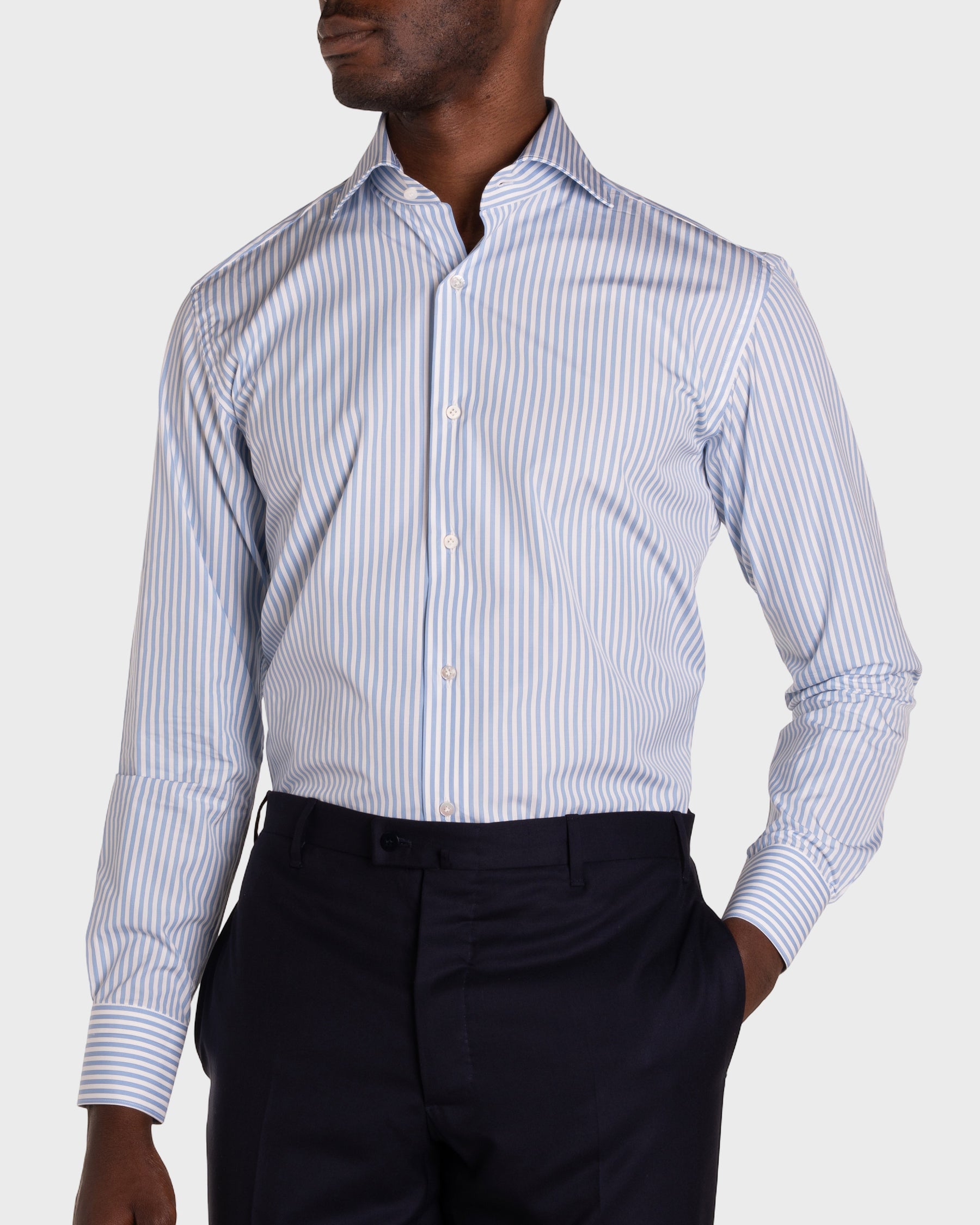 Camicia a Righe Signature Popeline