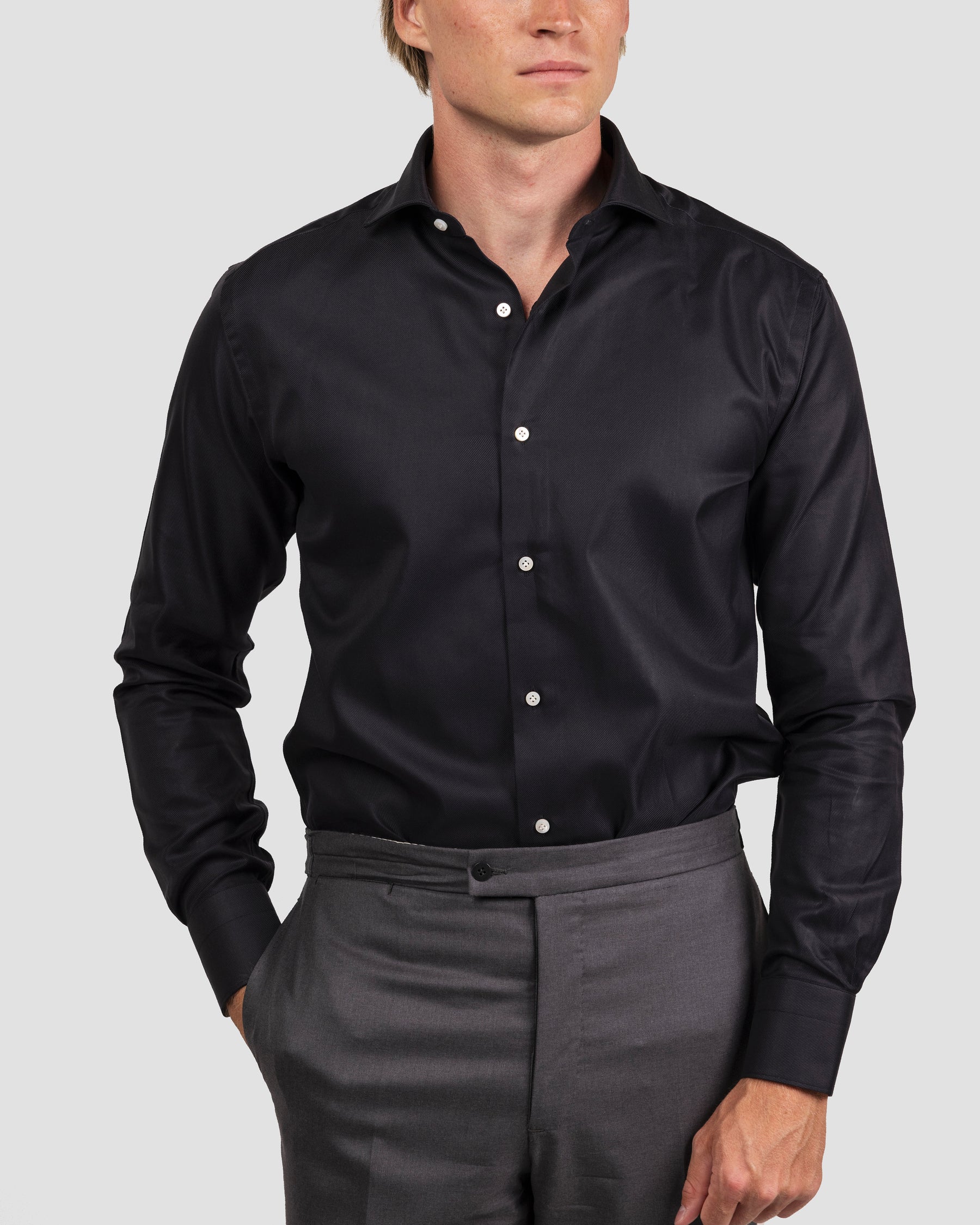 Camicia Unita Navy Blu Signature Twill