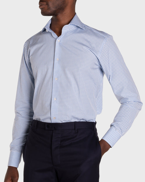 Camicia A Quadri Popeline