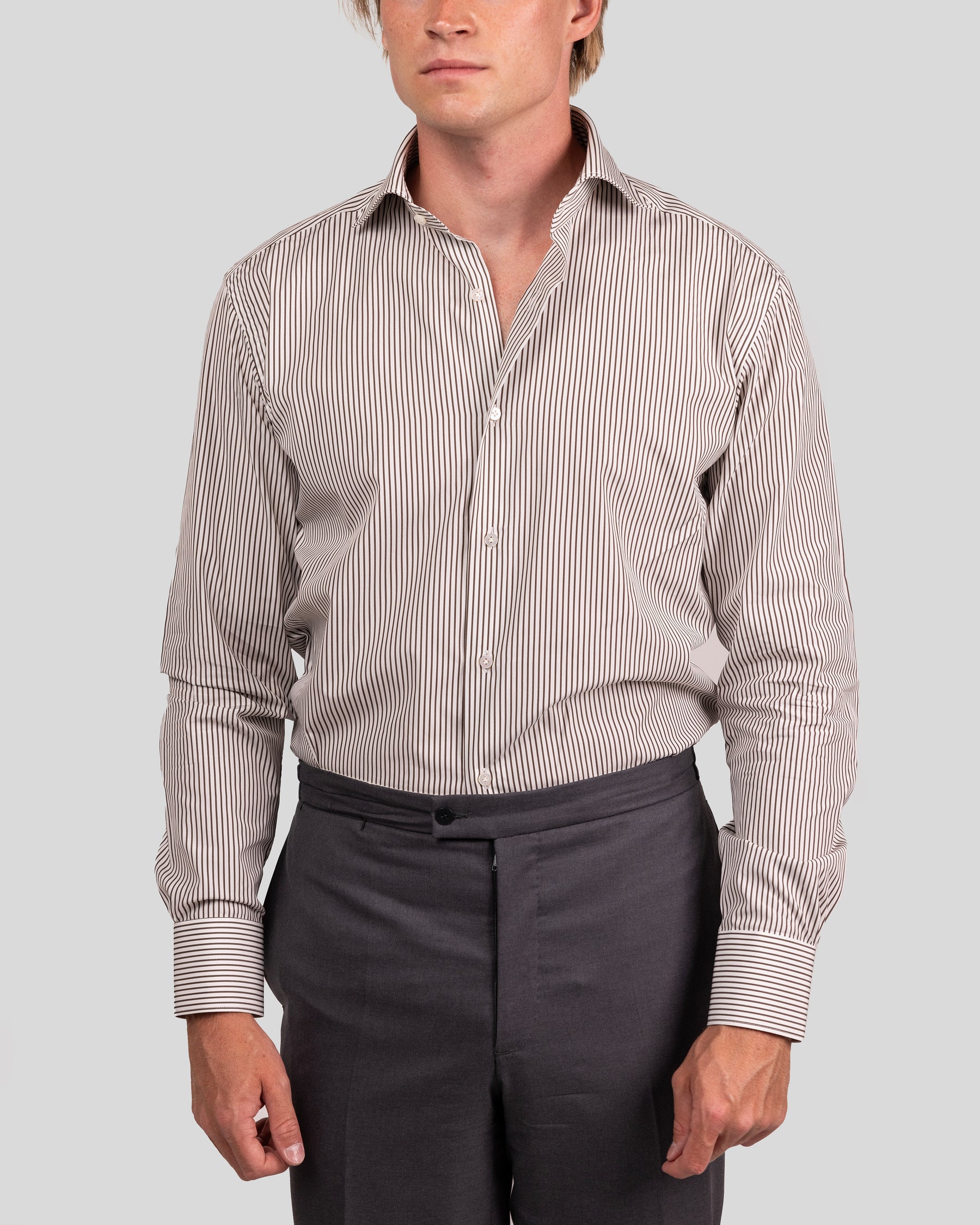 Camicie A Righe Signature Popeline