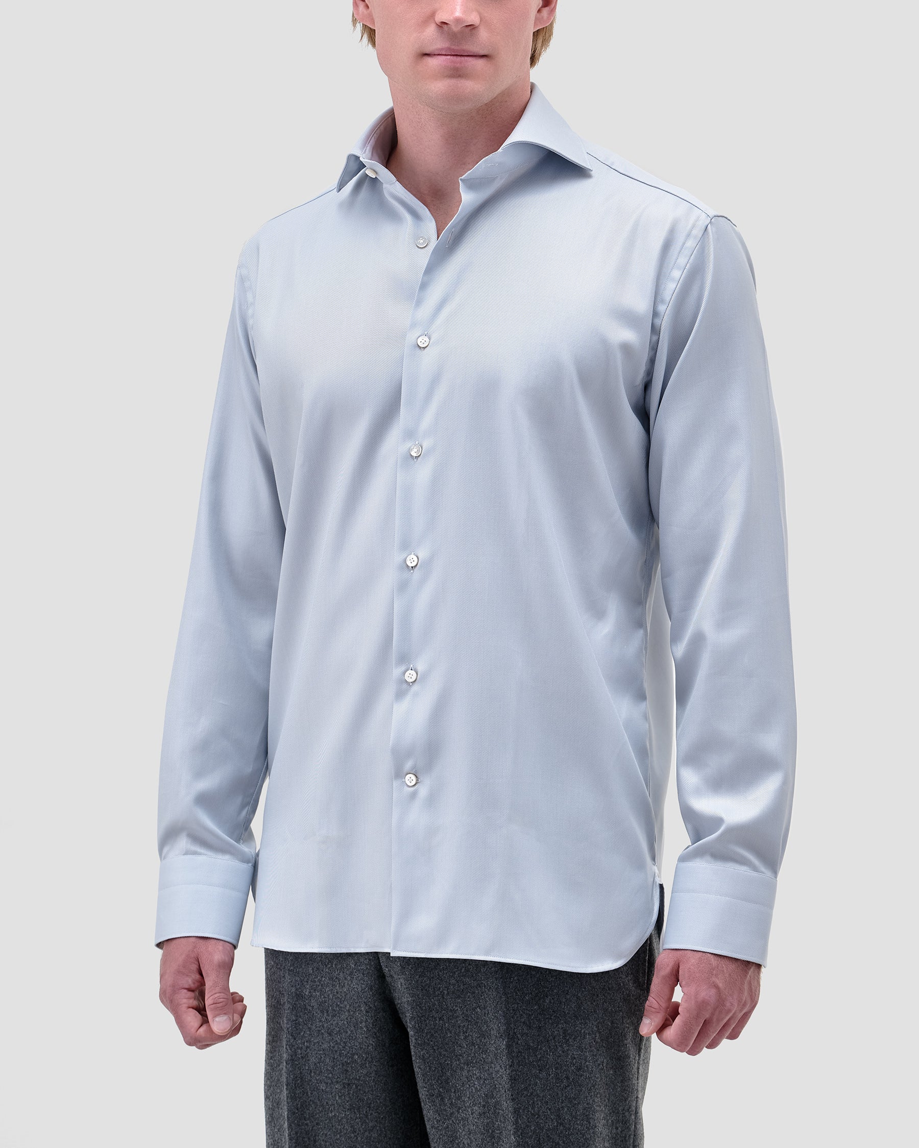 Camicia Grigio Medio Signature Twill