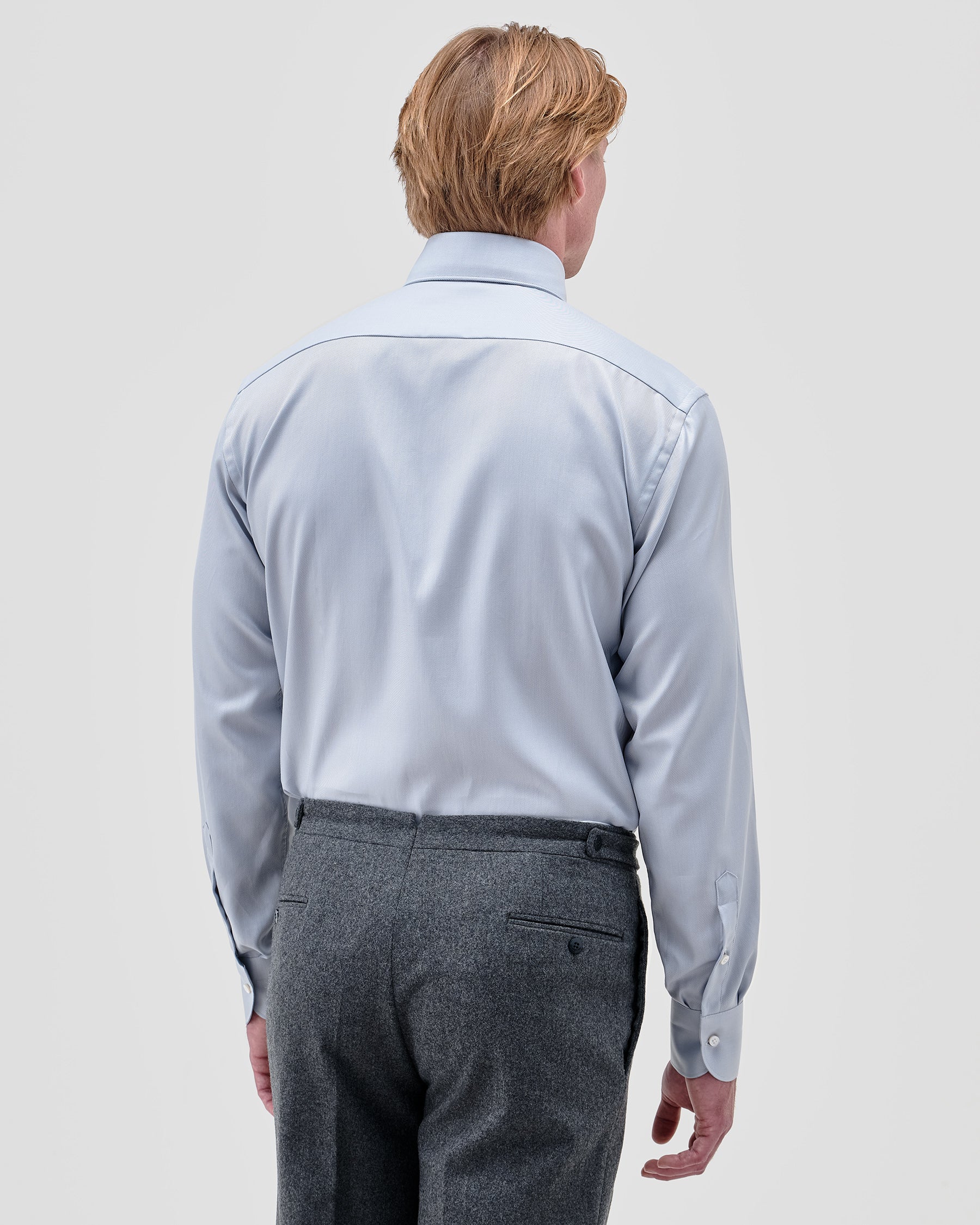 Camicia Grigio Medio Signature Twill
