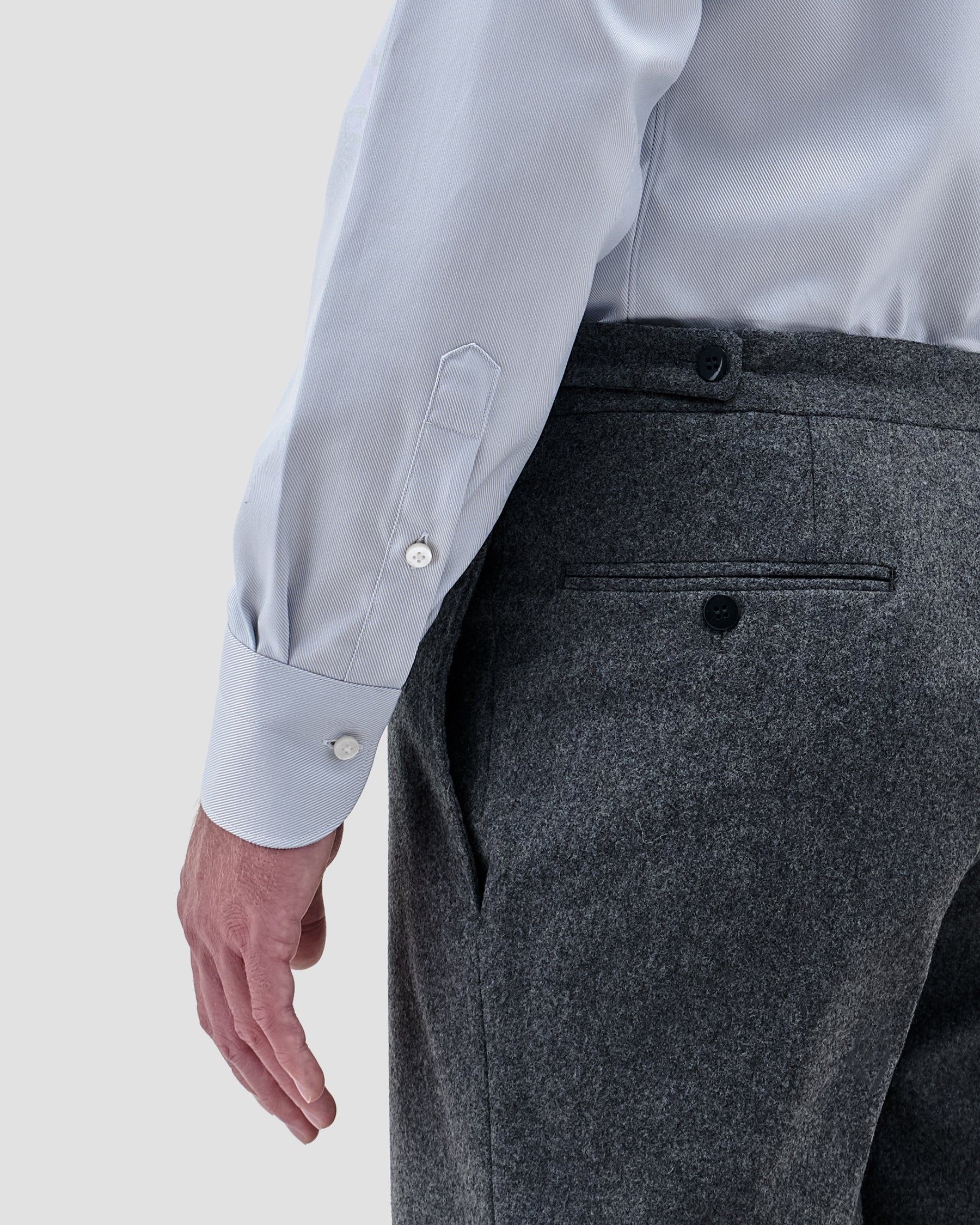 Camicia Grigio Medio Signature Twill