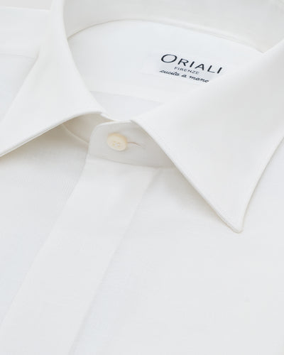Chemise en Voile de Coton boutonnage recouvert