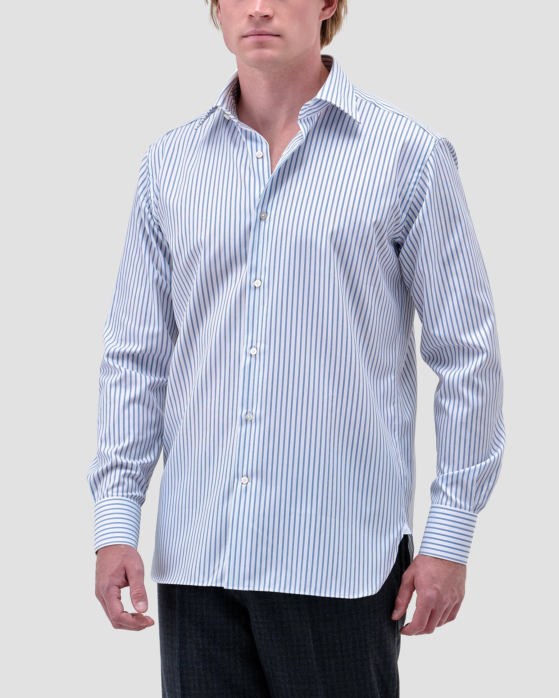 Camicia A Righe Signature Twill