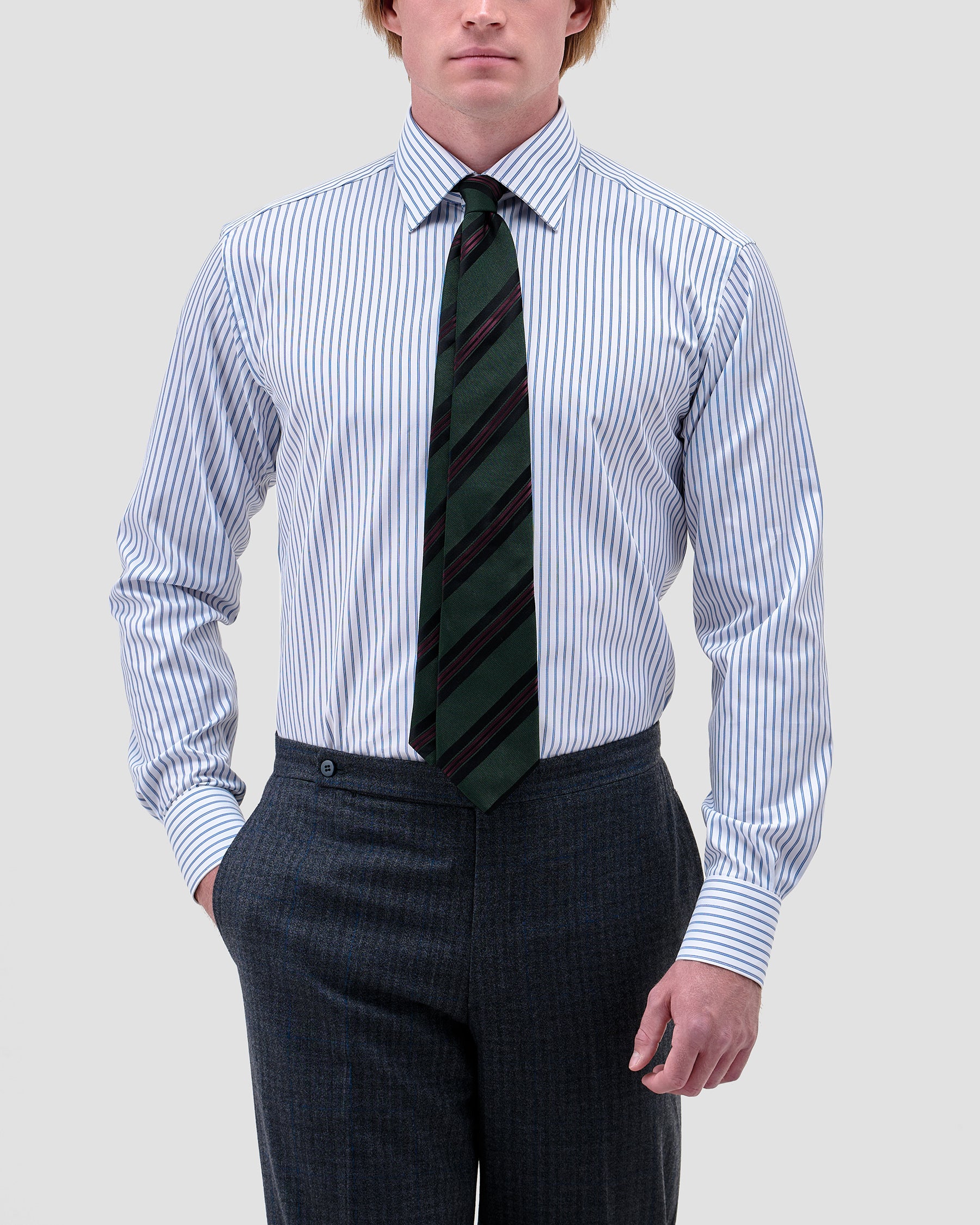 Camicia A Righe Signature Twill