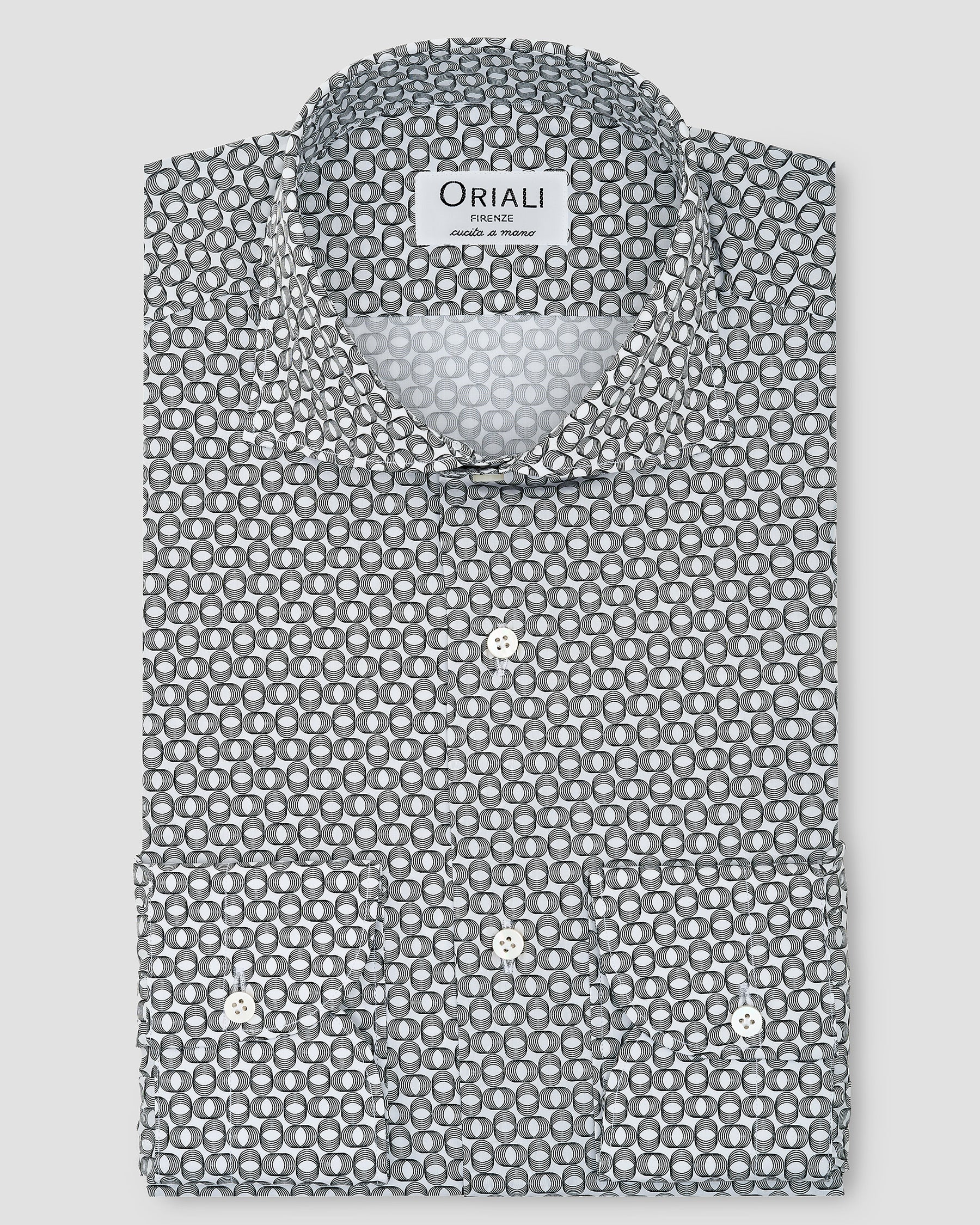 Camicia Stampa Optical Popeline