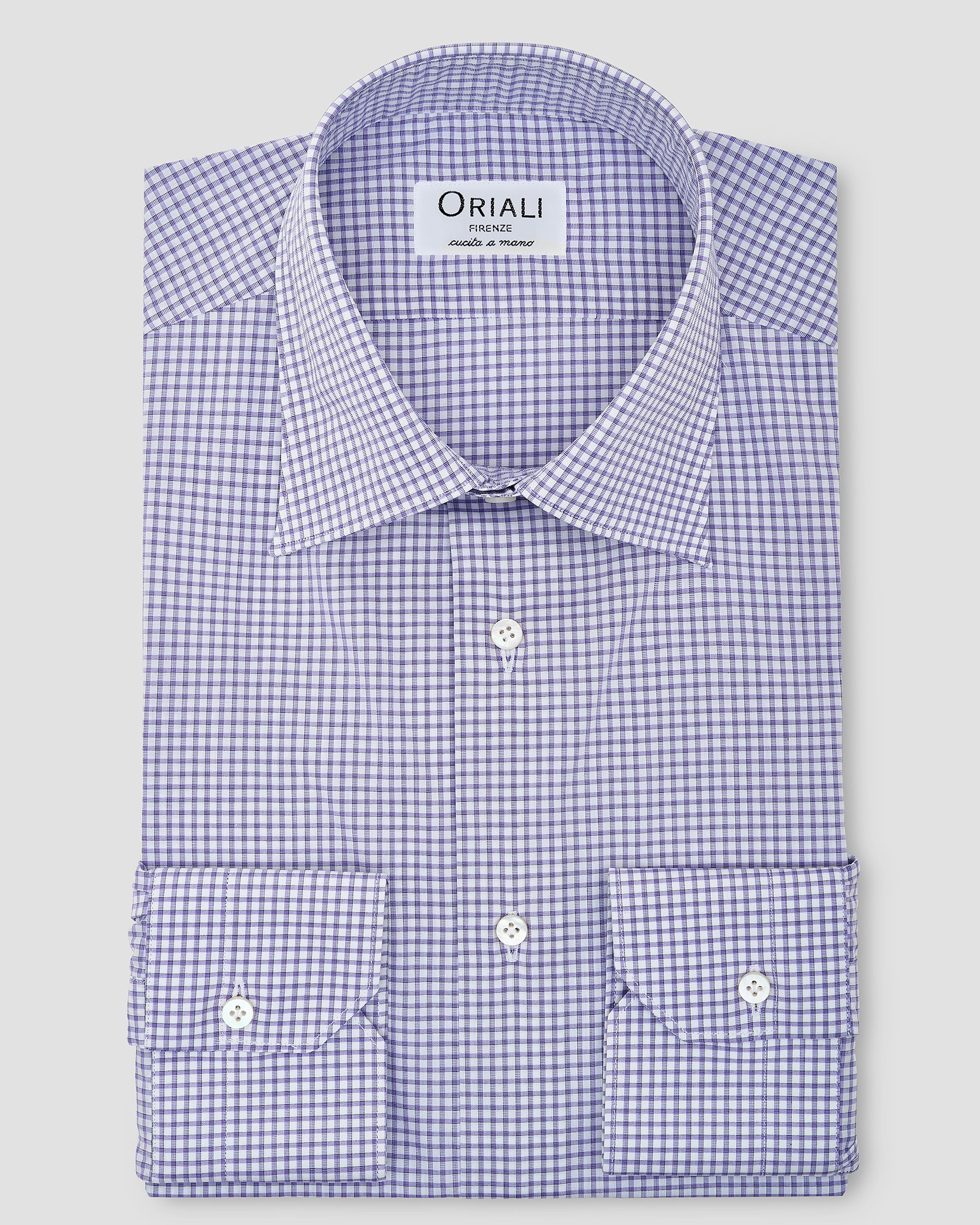 Camicia A Quadri Signature Popeline