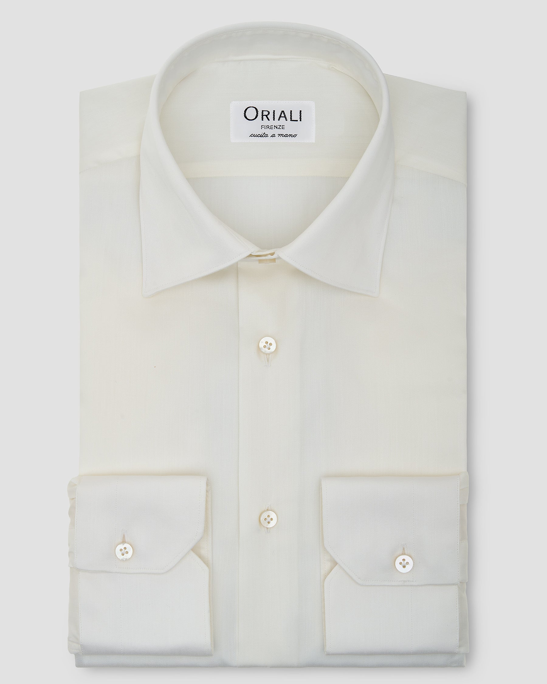 Camicia Bianca Avorio Twill