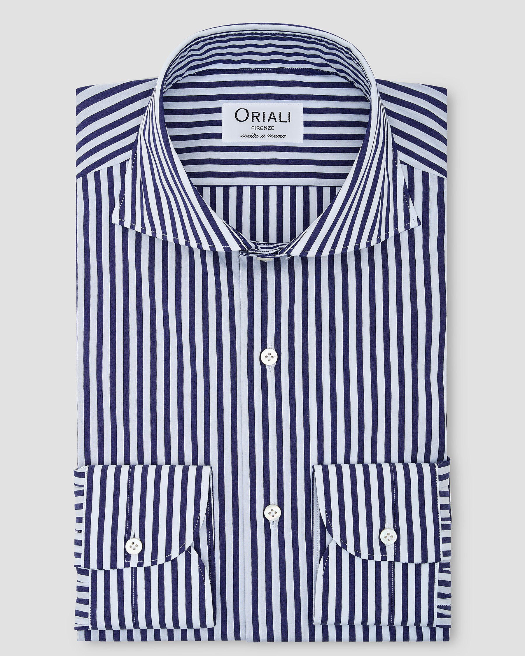 Camicia A Righe Signature Popeline