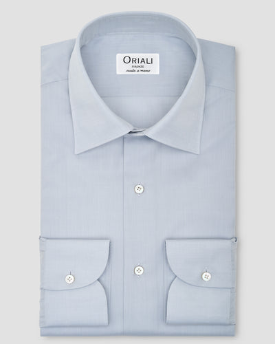 Solid Twill Herringbone Shirt