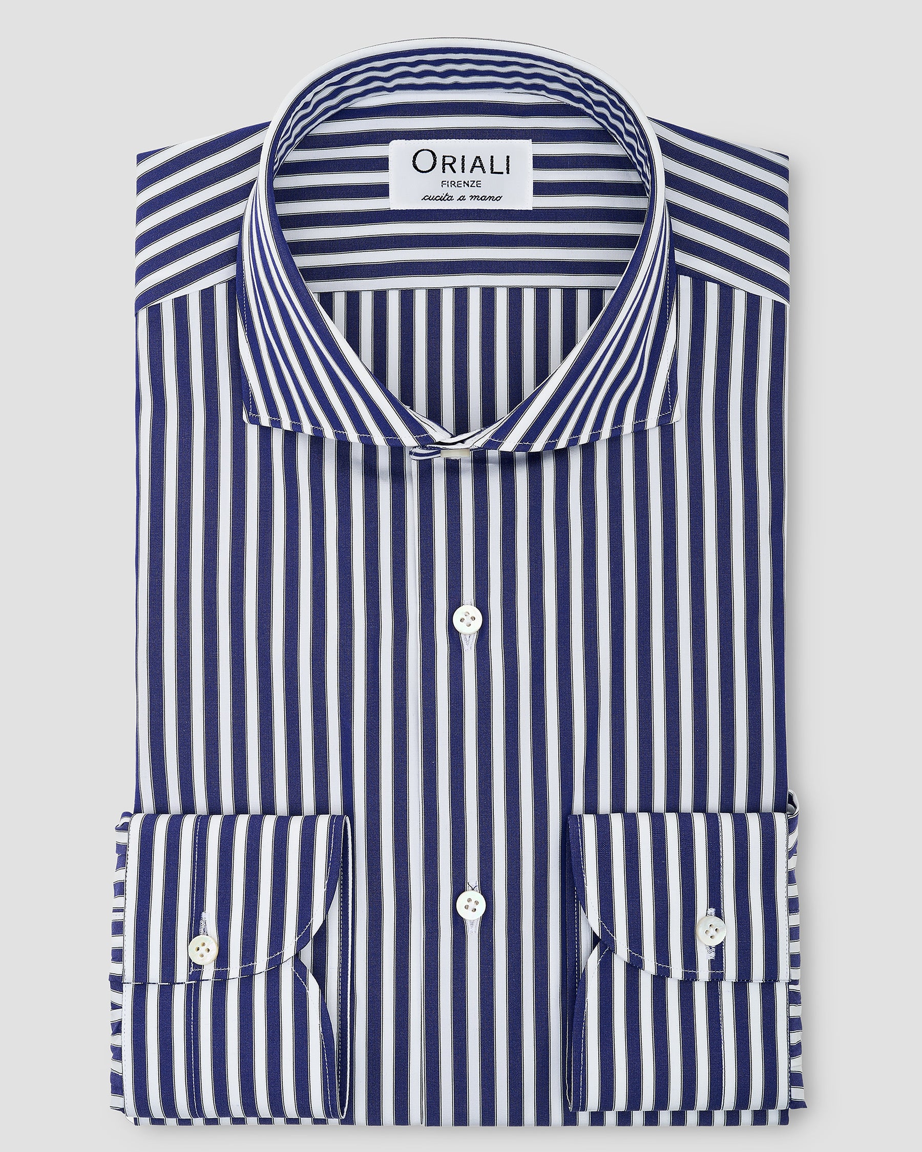 Camicia A Righe Signature Popeline