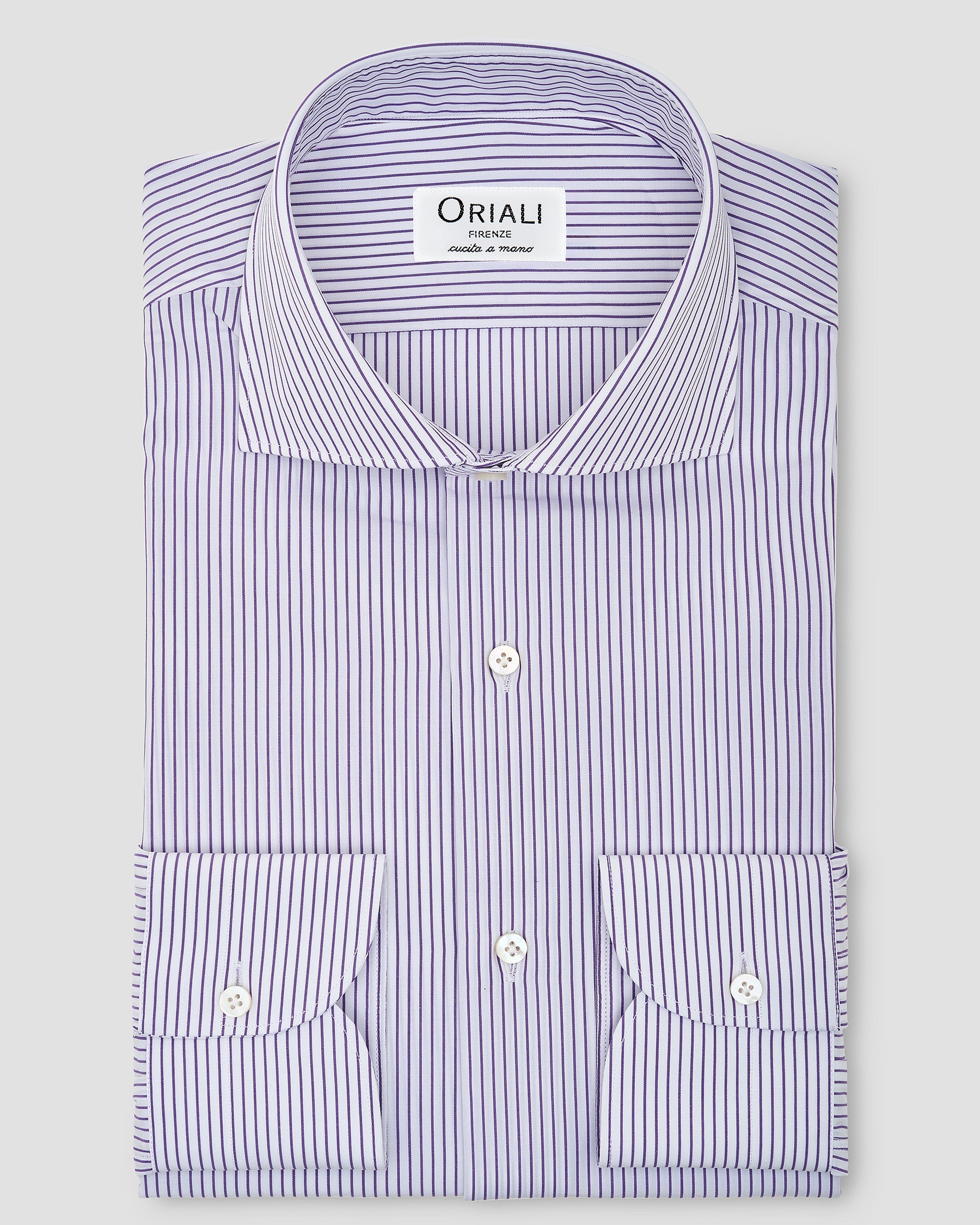 Camicia A Righe Signature Popeline