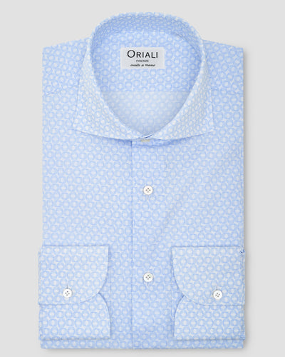 Optical Print Poplin Shirt