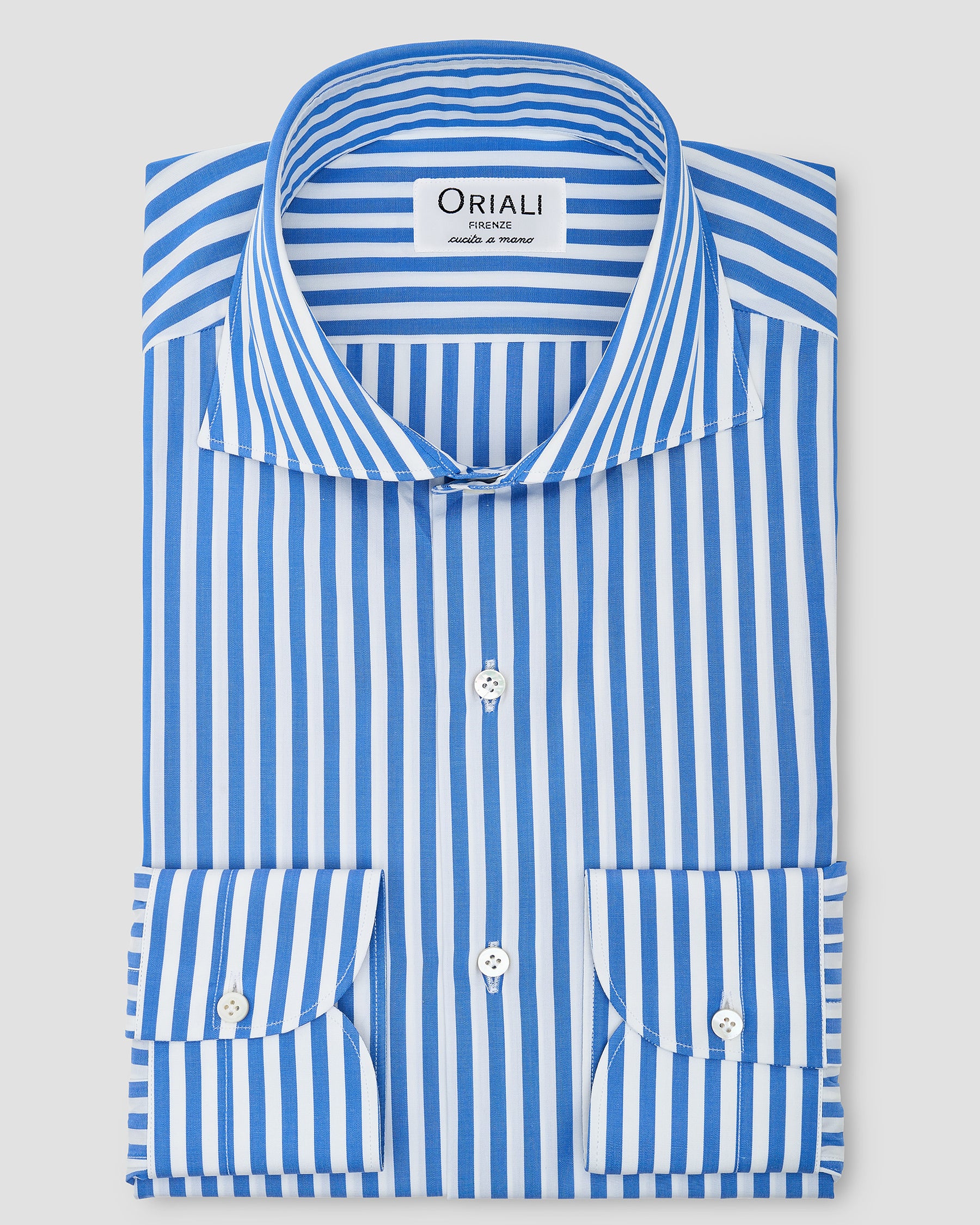 Camicia A Righe Signature Popeline