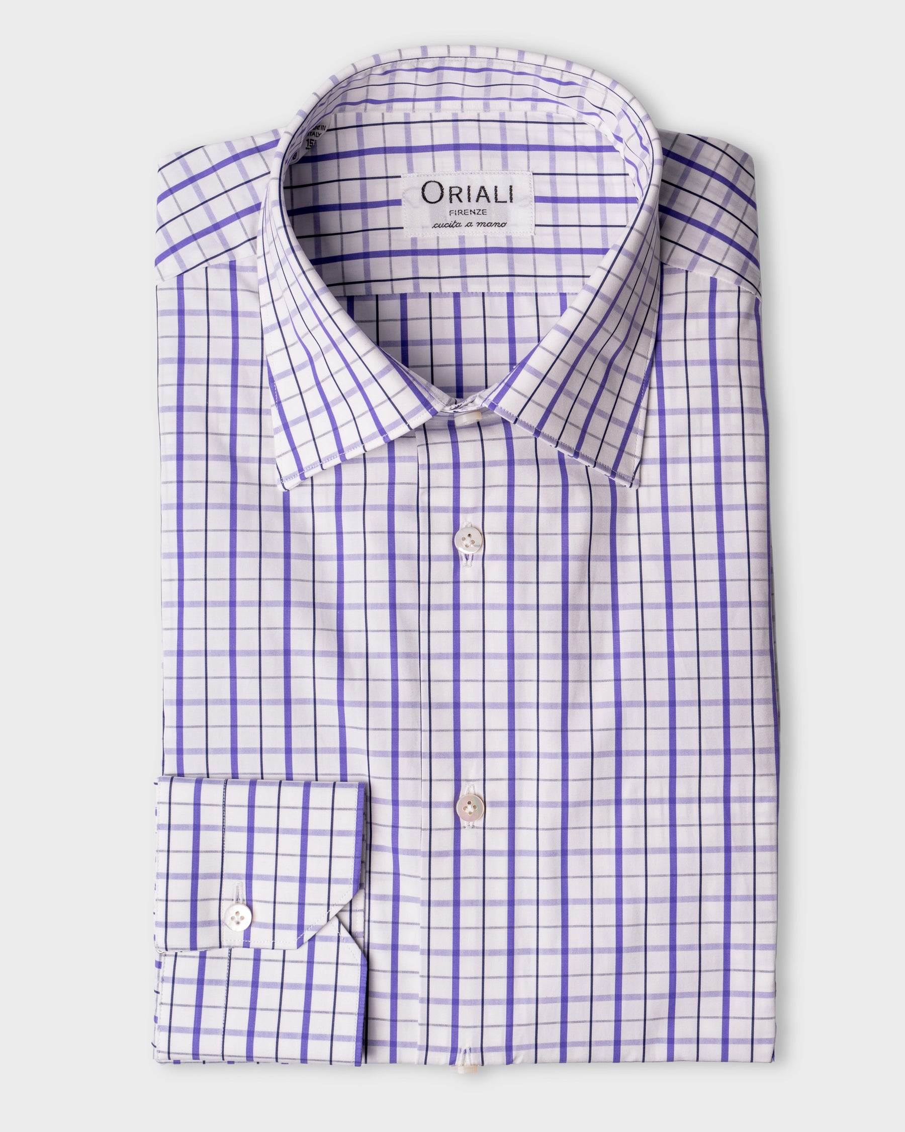Camicia A Quadri Signature Popeline