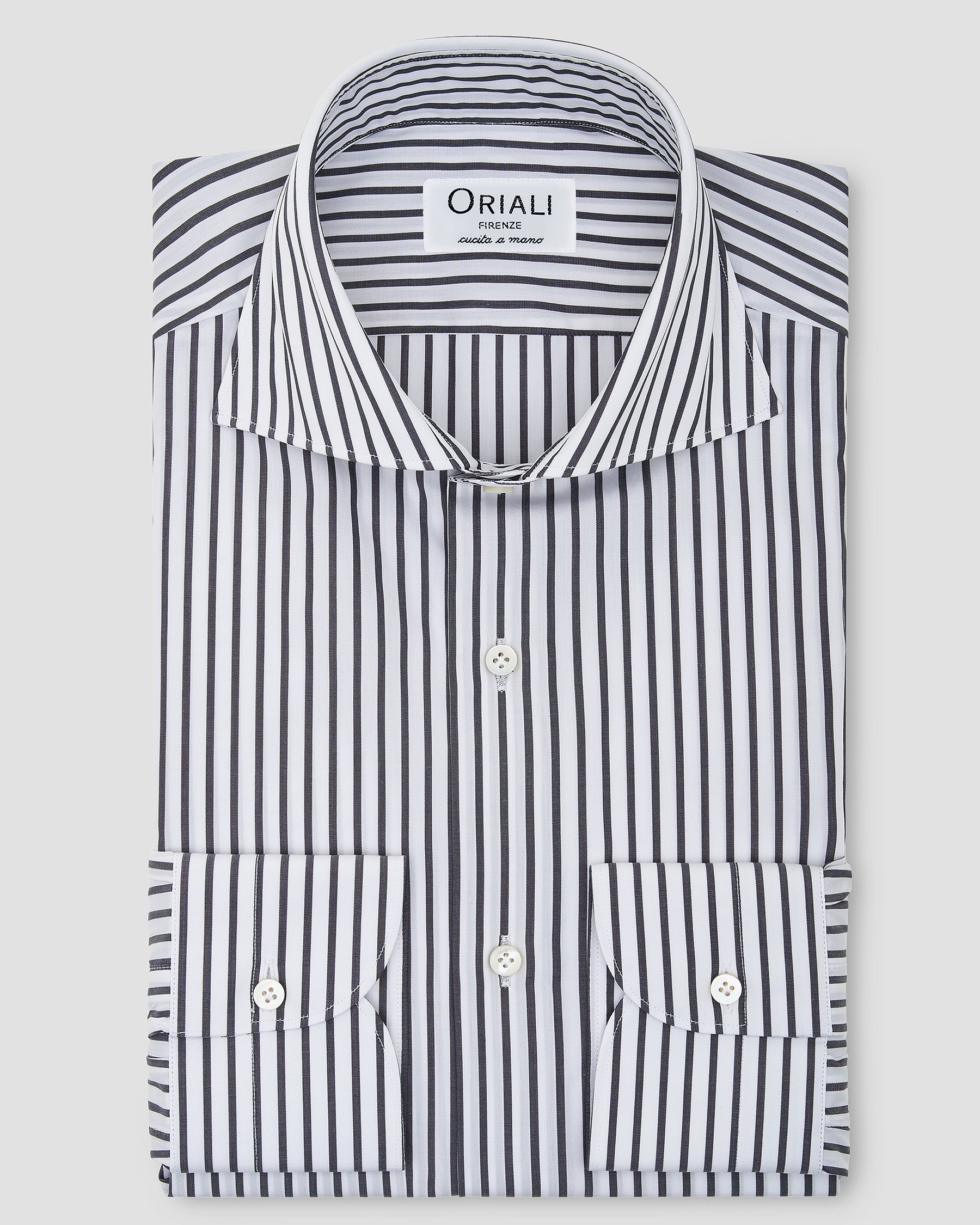 Camicia A Righe Signature Popeline