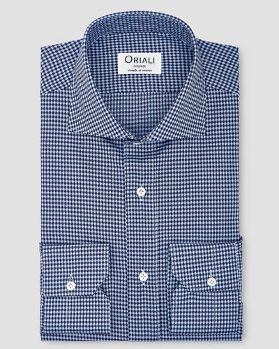 Royal Blue Check Oxford Shirt
