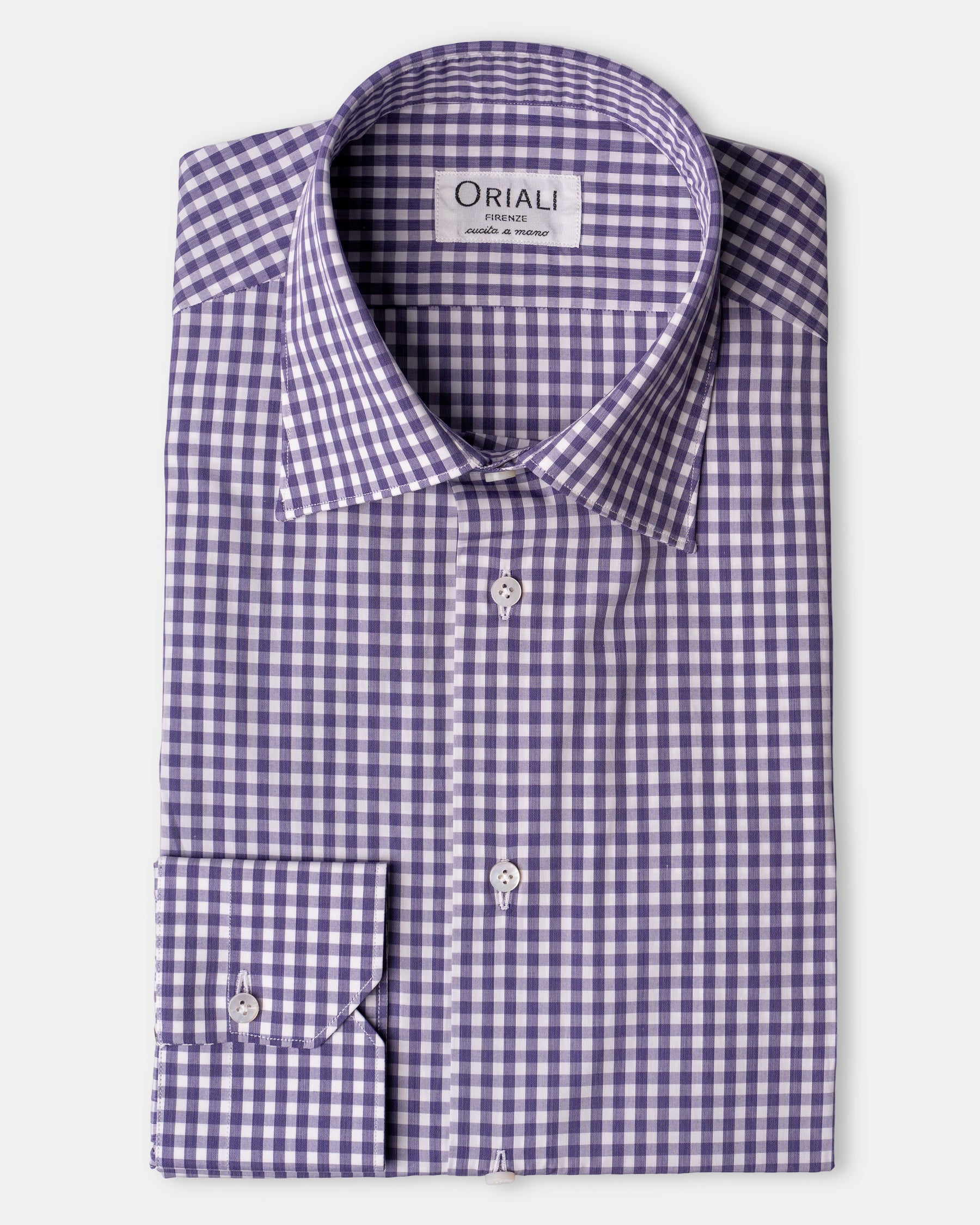 Camicia A Quadri Signature Popeline