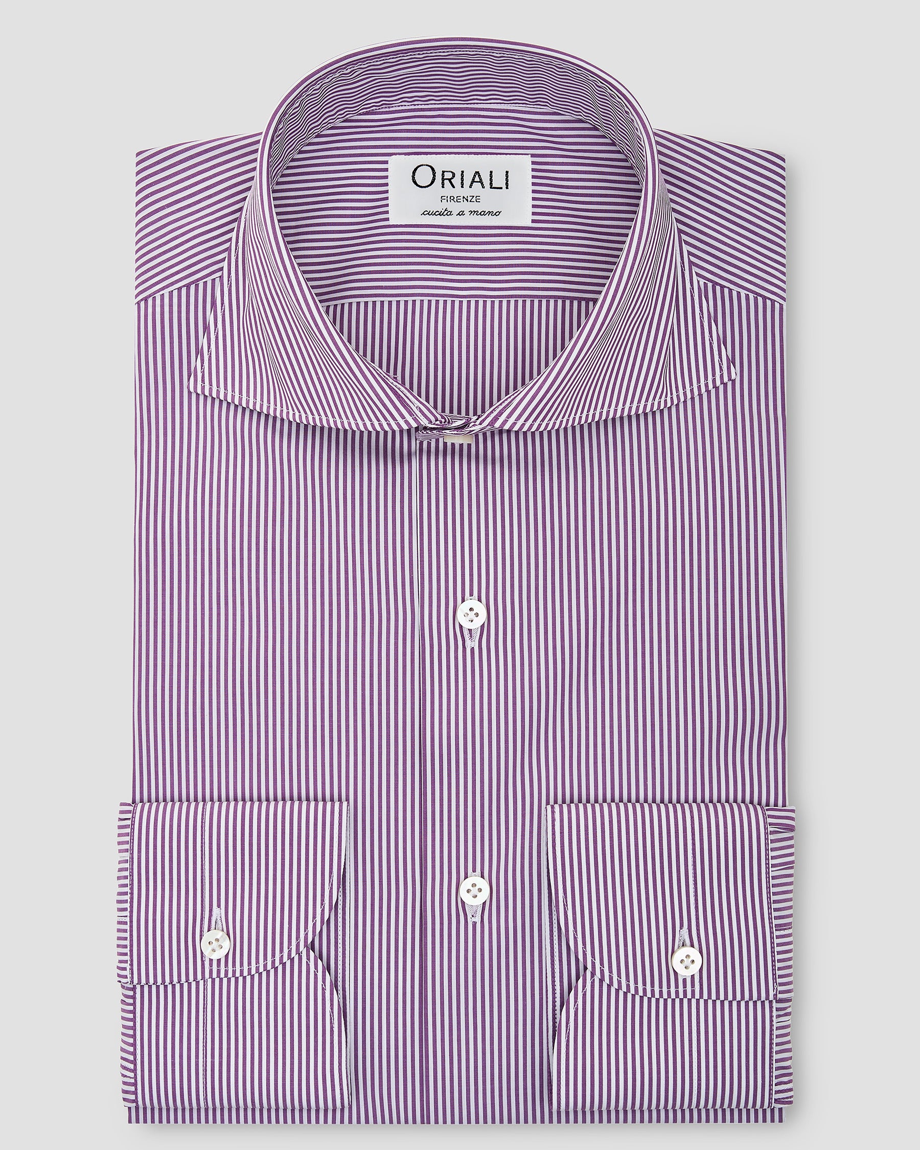 Camicia A Righe Signature Popeline