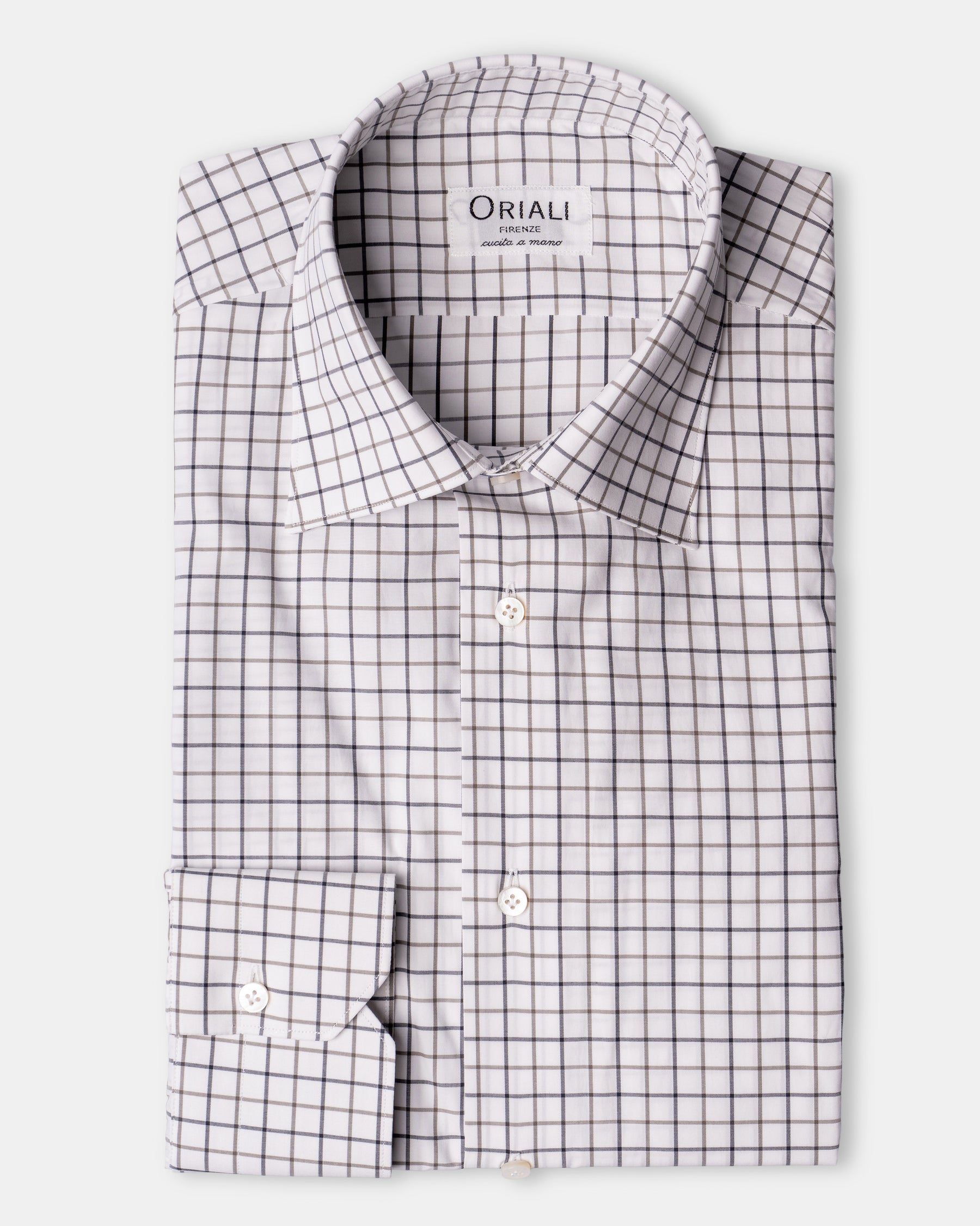 Camicia A Quadri Signature Popeline