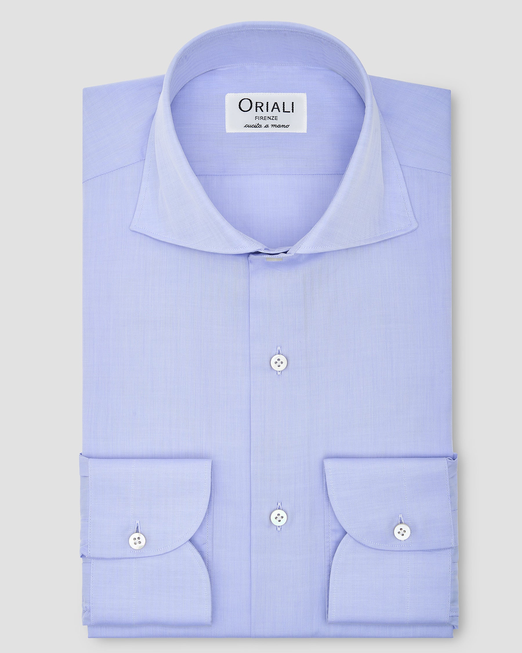 Camicia Celeste Medio Twill