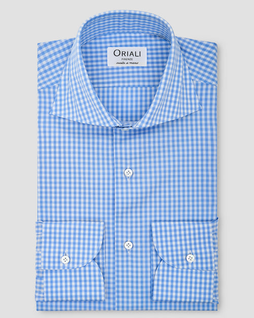 Camicia A Quadri Popeline