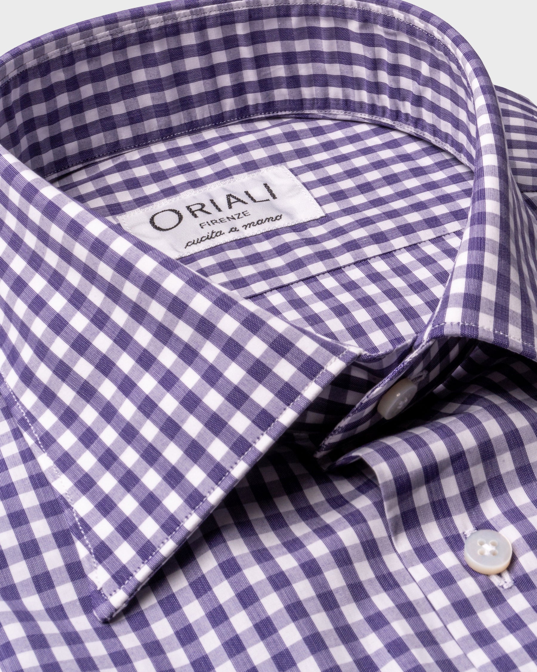 Camicia A Quadri Signature Popeline