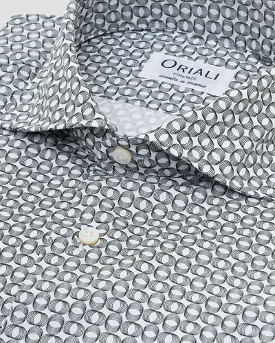 Optical Print Poplin Shirt