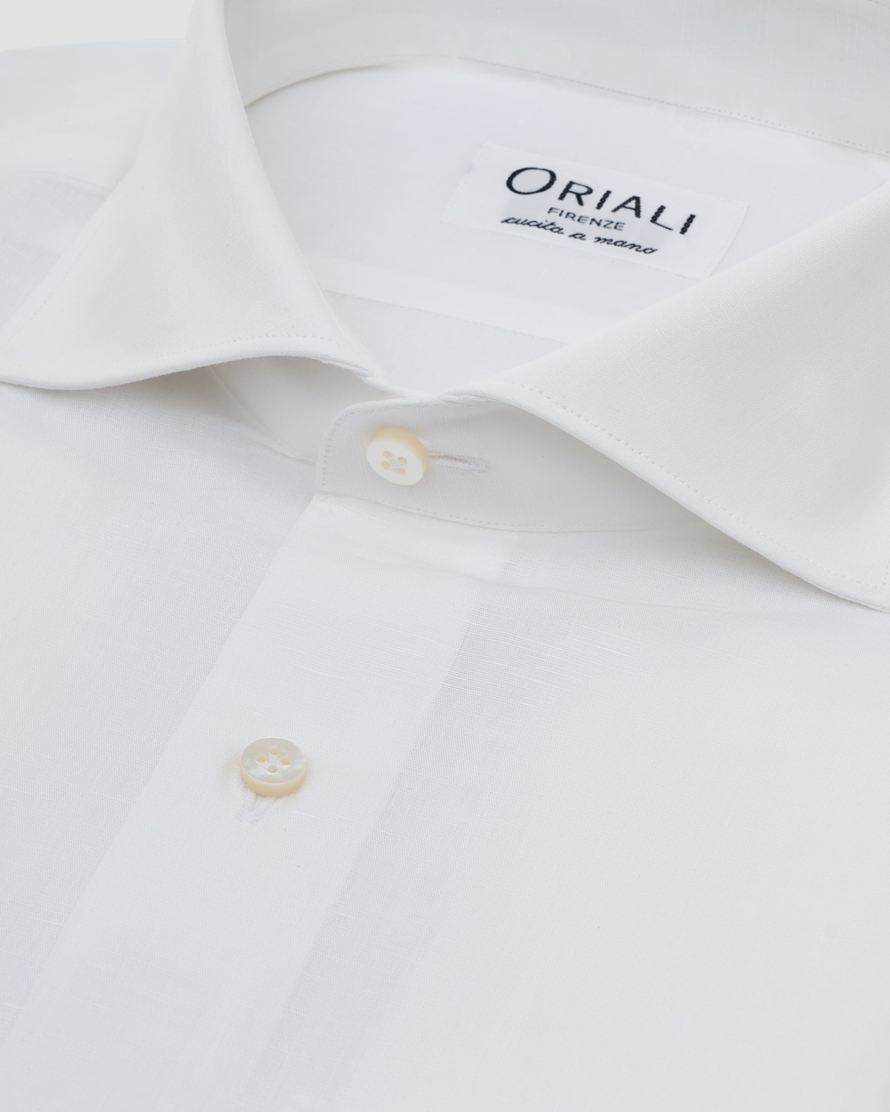 Camicia Bianca Cotone-Lino