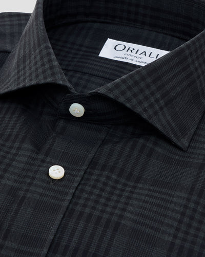 Camicia Quadri Nero e Grigio