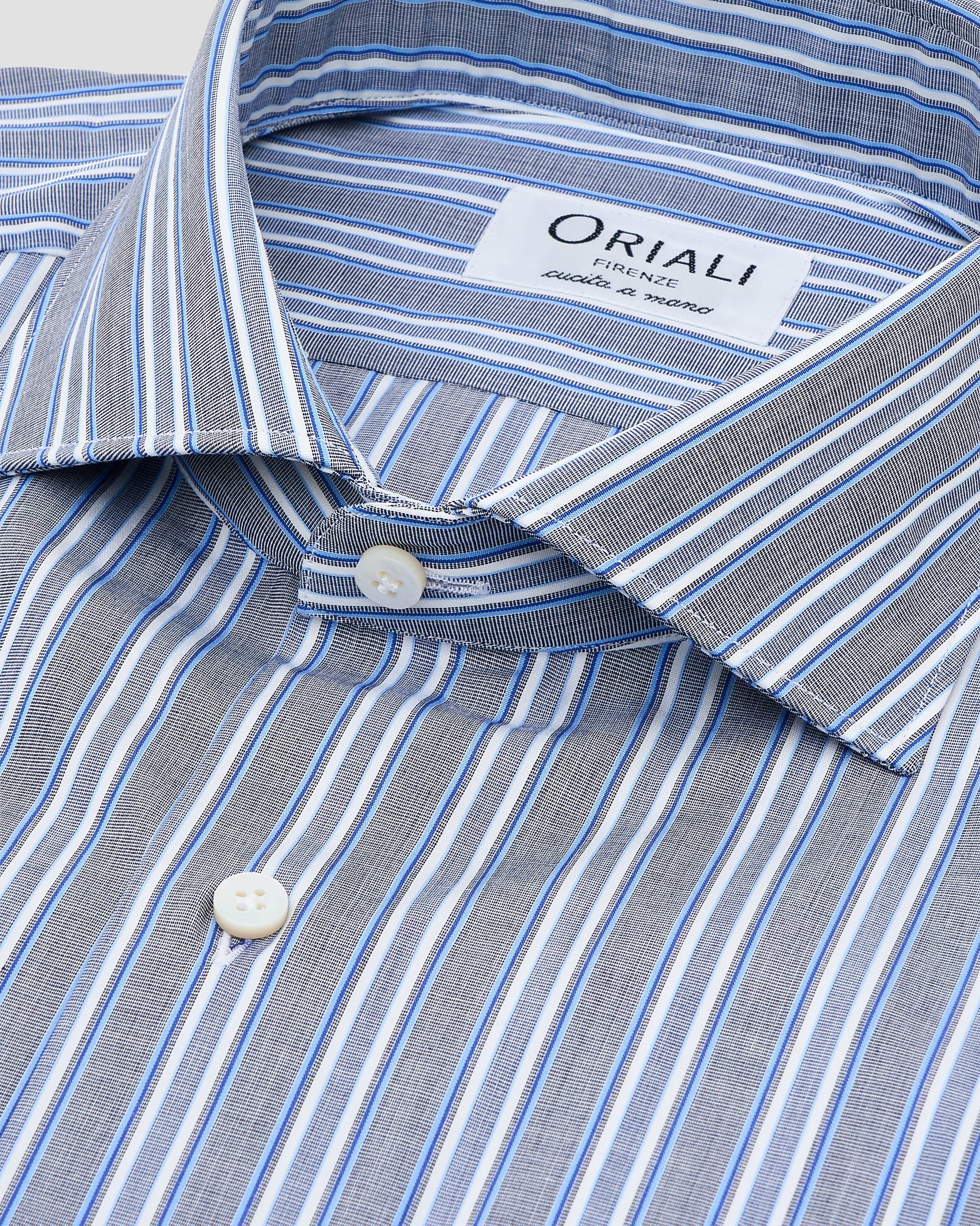 Camicia A Righe Signature Popeline