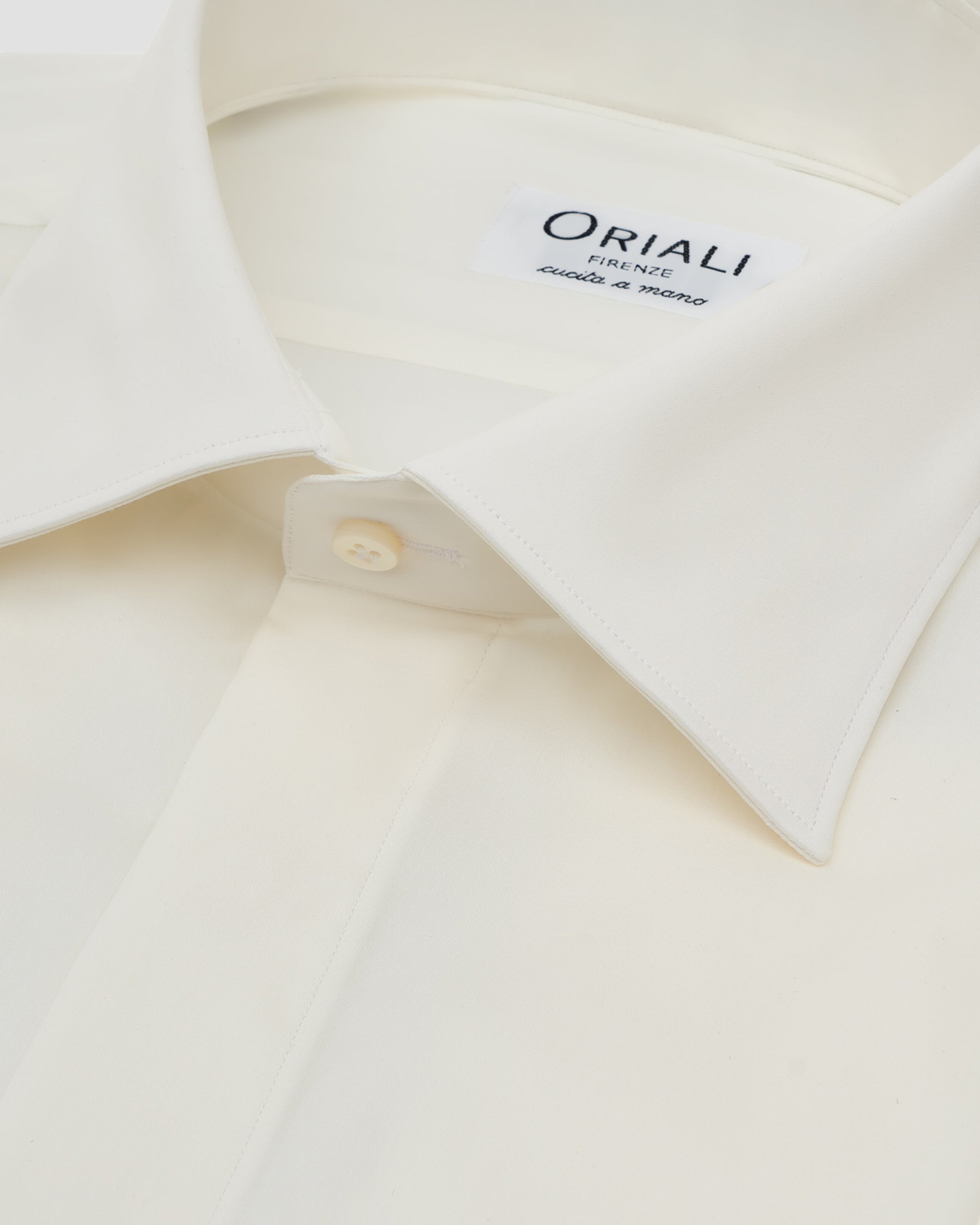 Camicia Bianca Fly Front Signature Twill
