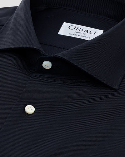 Camicia Unita Navy Blu Signature Twill