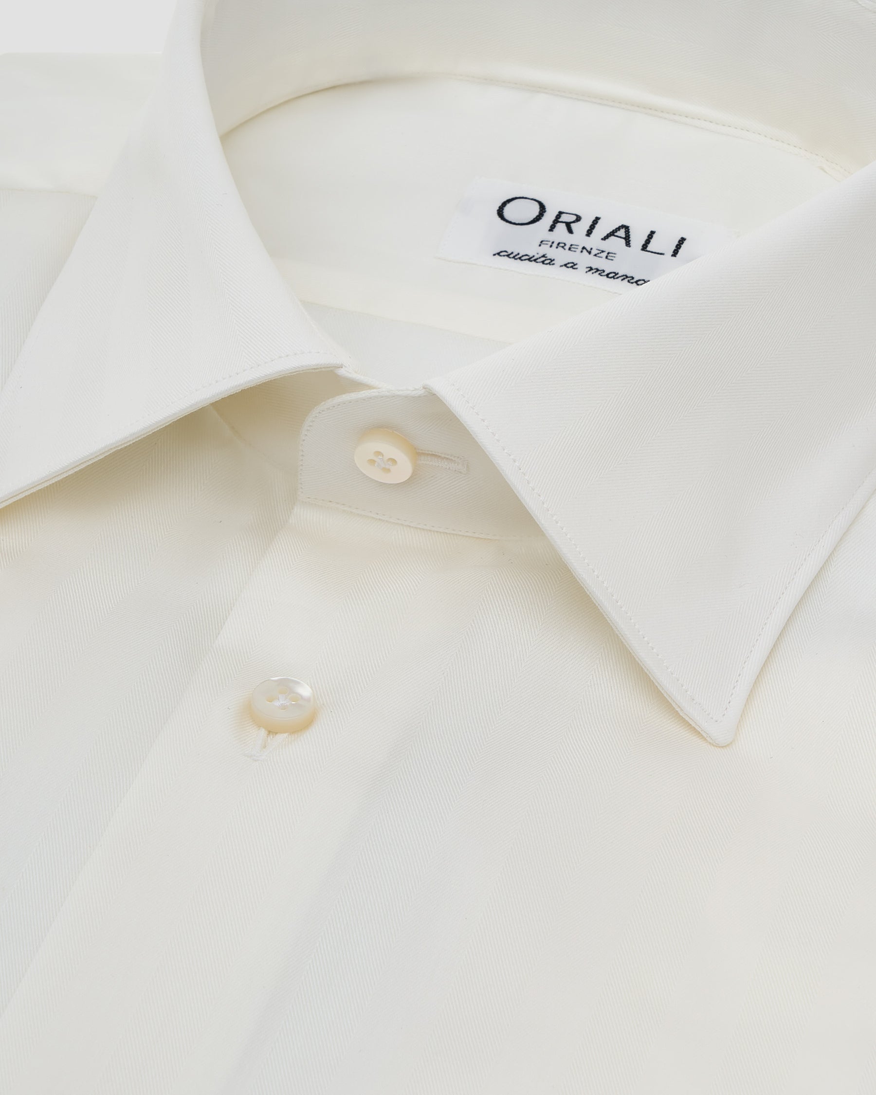 Camicia Bianca Avorio Twill