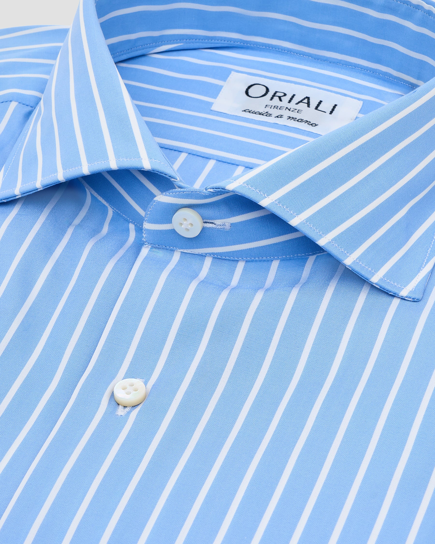 Camicia A Righe Signature Popeline