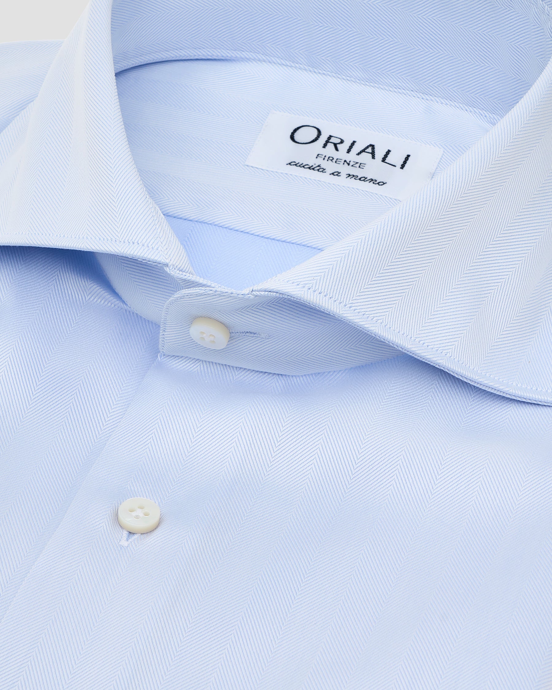 Camicia Celeste Chiaro Signature Twill