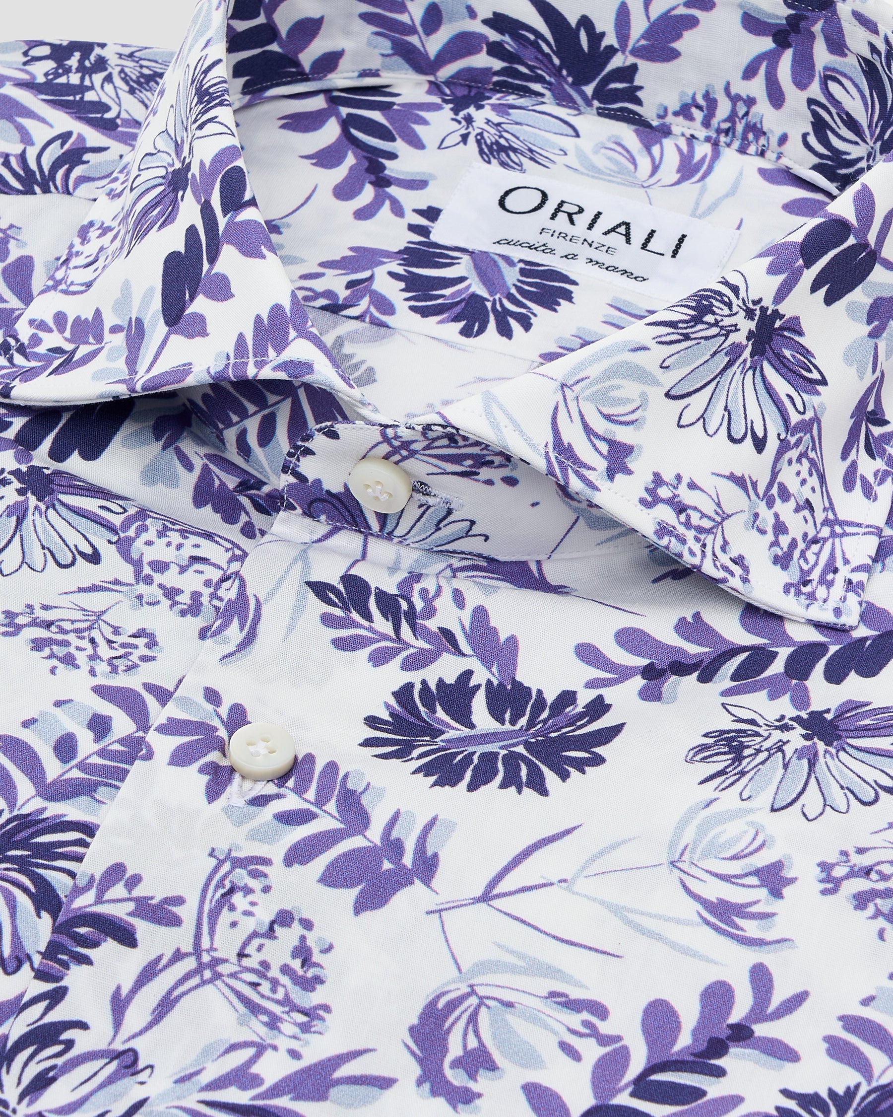 Camicia Stampa Floreale Popeline