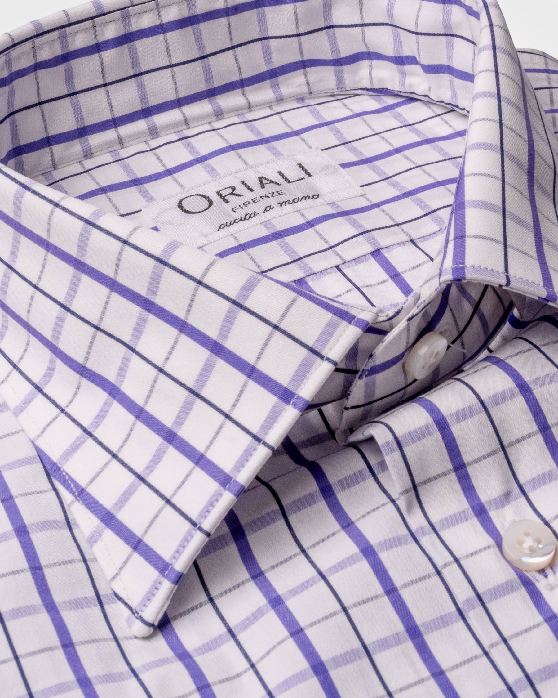 Camicia A Quadri Signature Popeline