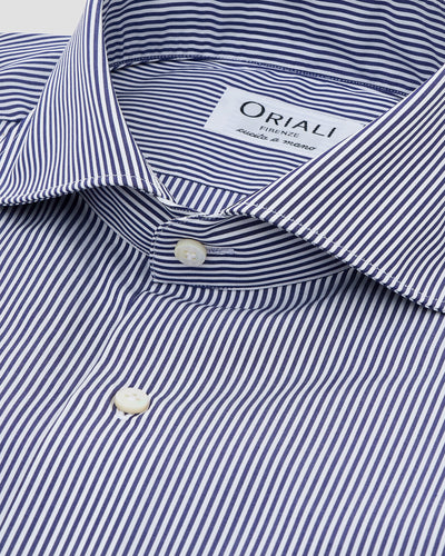 Thin Striped Poplin Shirt