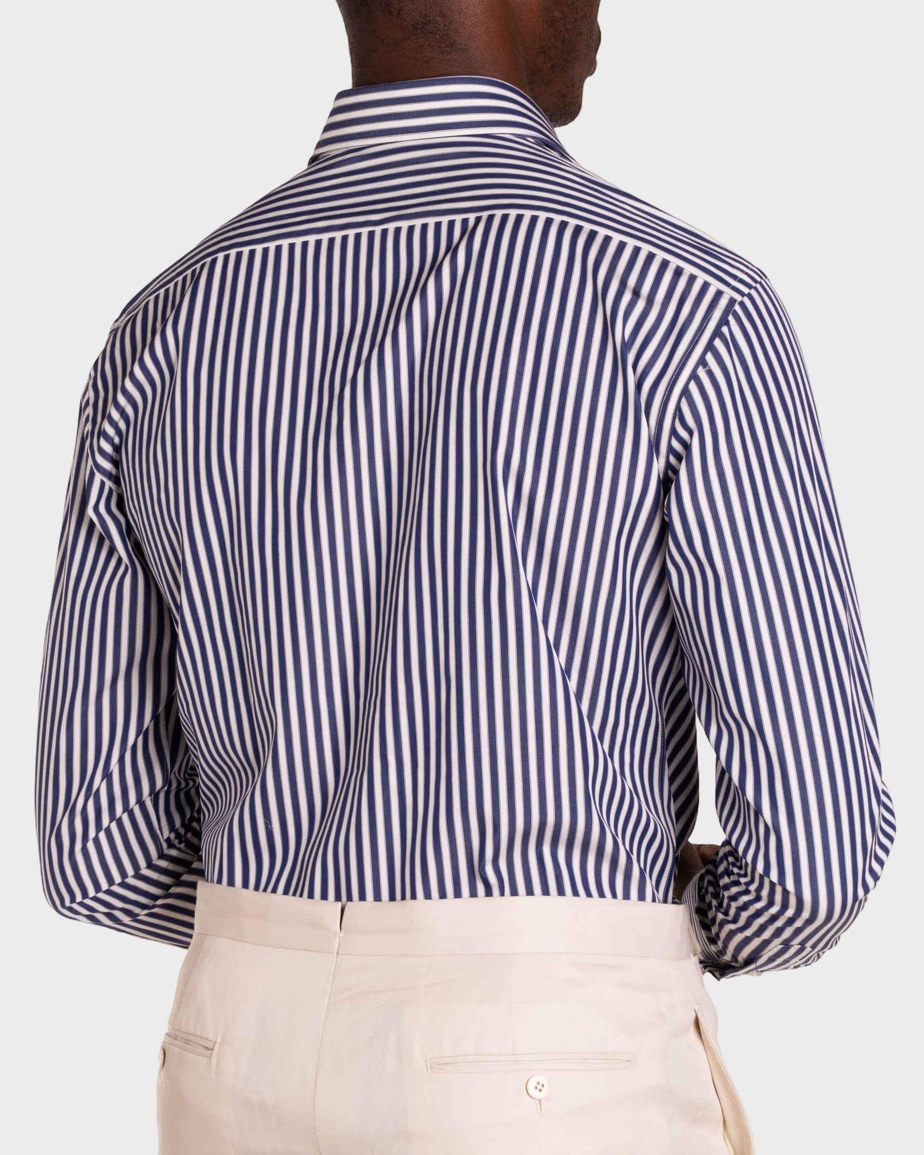 Camicia A Righe Signature Popeline