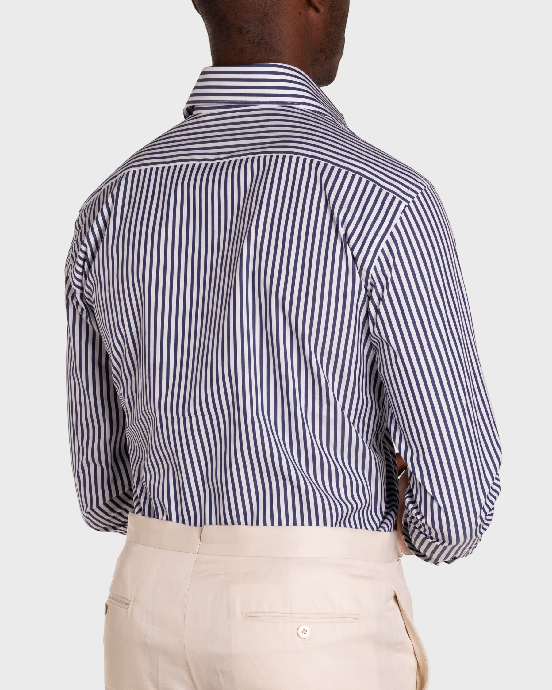 Camicia A Righe Signature Popeline