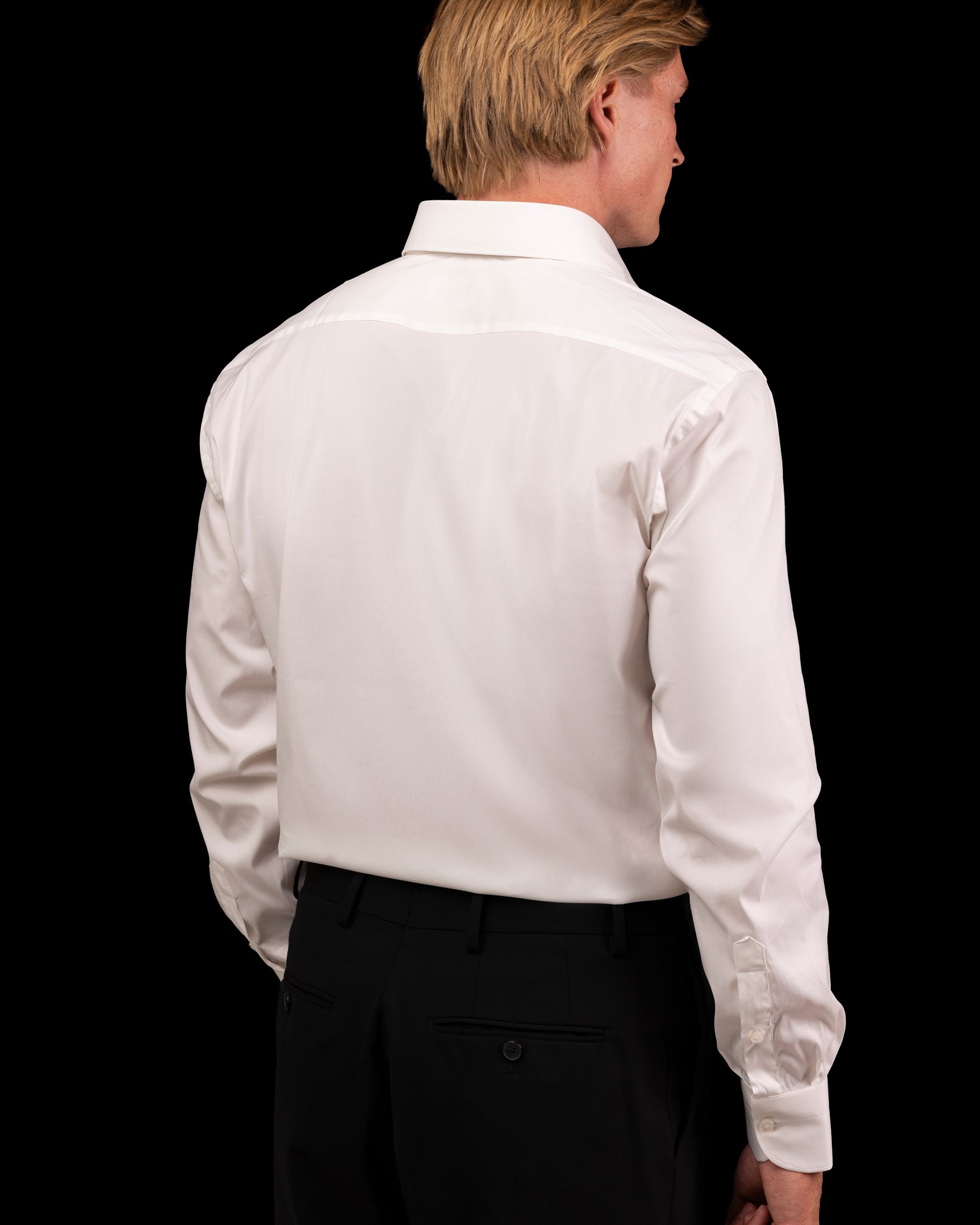 Camicia Bianca Fly Front Signature Twill